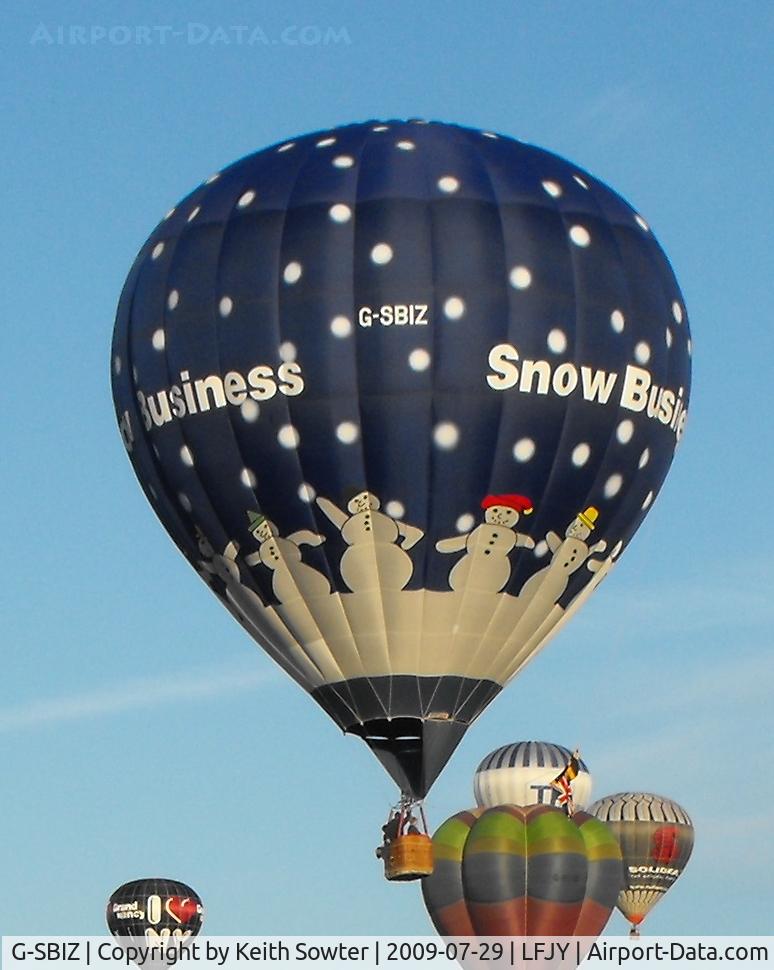 G-SBIZ, 2002 Cameron Balloons Z-90 C/N 10348, Lorraine Mondial Balloon Meet 2009 at Chambley Airfield LFJY