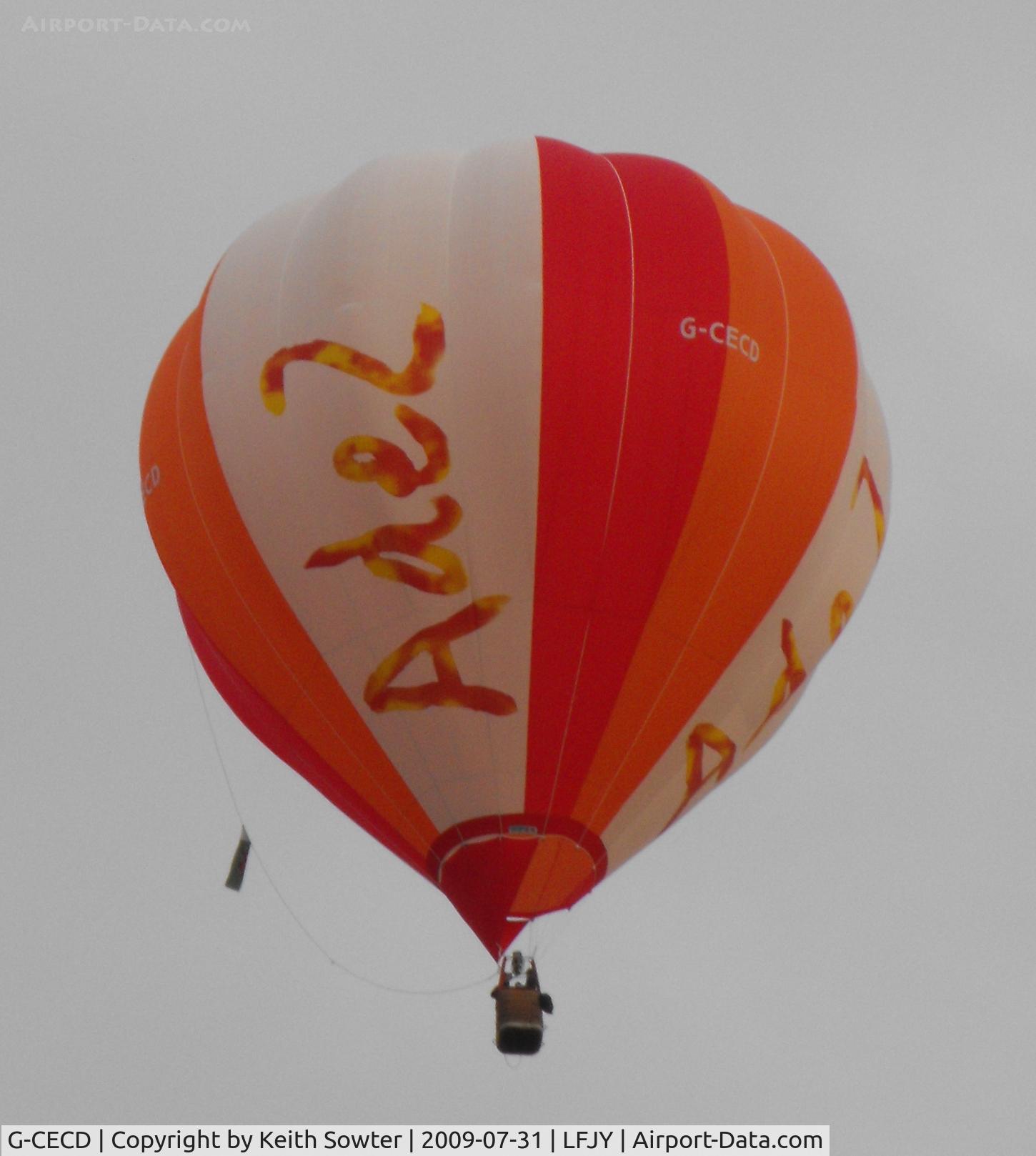 G-CECD, 2006 Cameron Balloons C-90 C/N 10898, Lorraine Mondial Balloon Meet 2009 at Chambley Airfield LFJY