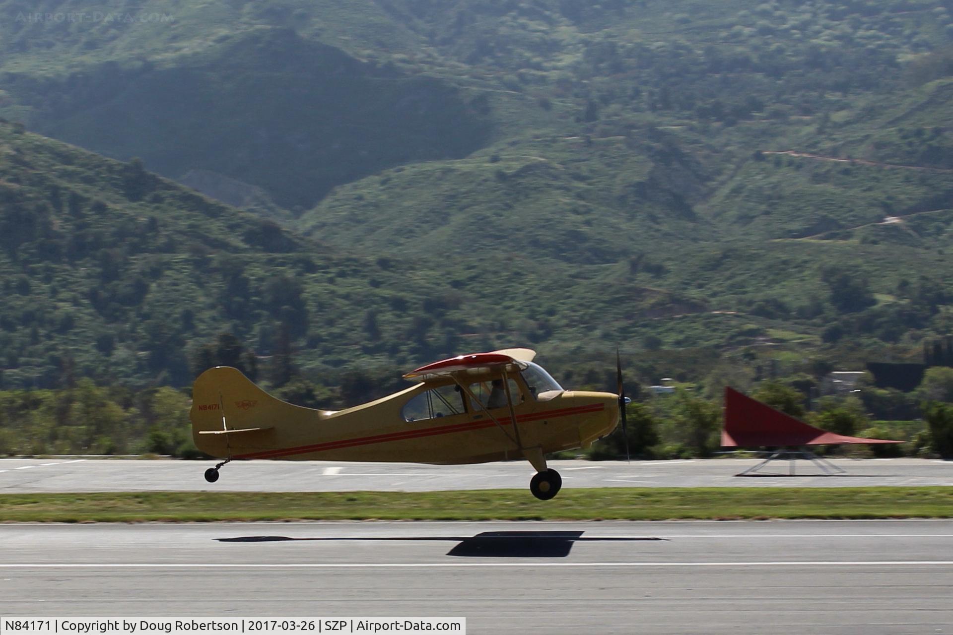 N84171, 1946 Aeronca 7AC Champion C/N 7AC-2859, 1946 Aeronca 7AC, Continental A&C65 65 Hp, landing Rwy 22