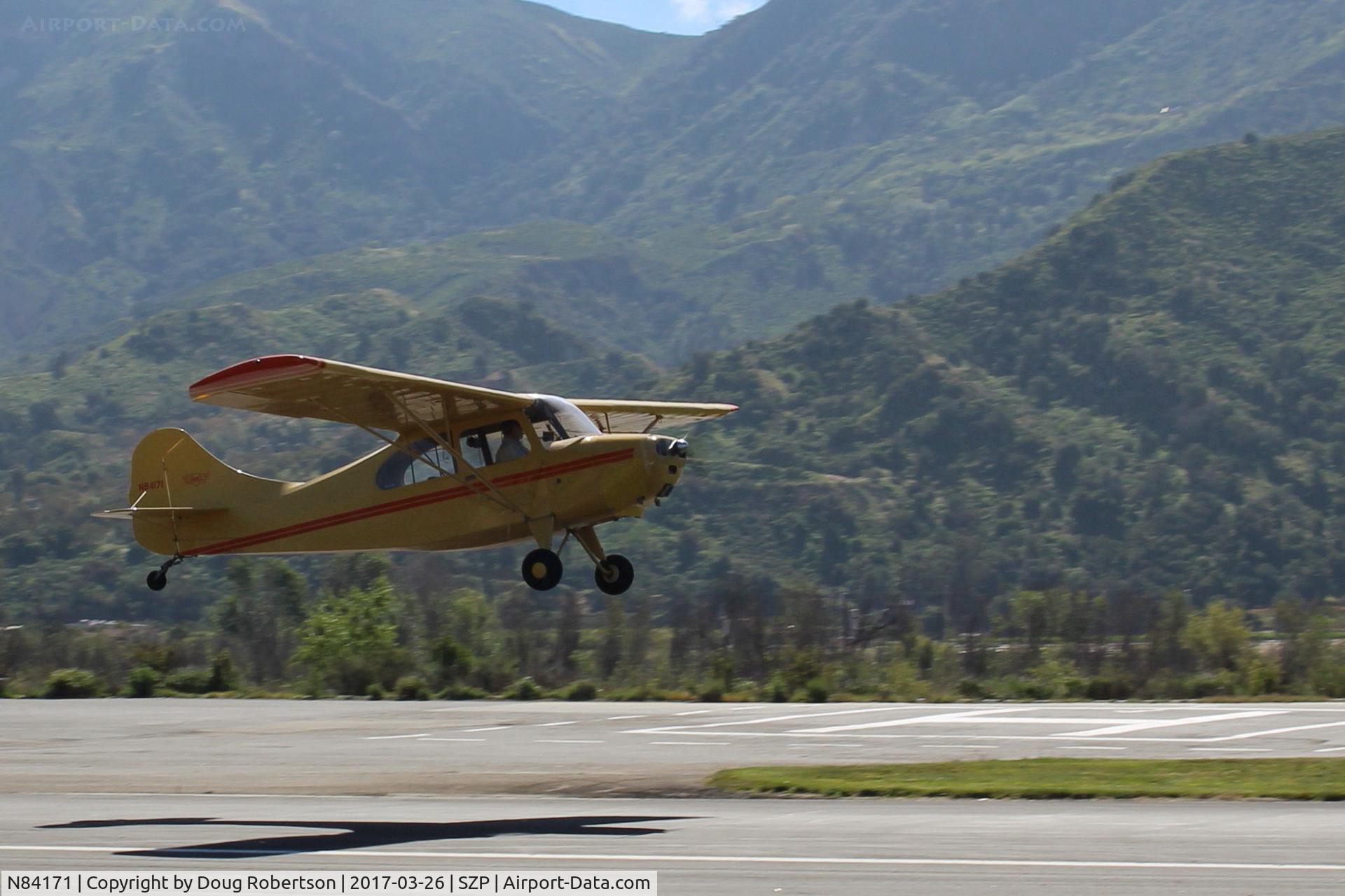 N84171, 1946 Aeronca 7AC Champion C/N 7AC-2859, 1946 Aeronca 7AC CHAMPION, Continental A&C65 65 Hp, another takeoff climb Rwy 22