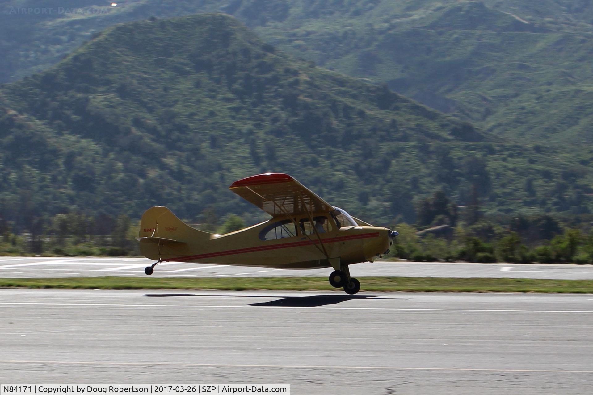 N84171, 1946 Aeronca 7AC Champion C/N 7AC-2859, 1946 Aeronca 7AC CHAMPION, Continental A&C65 65 Hp, landing Rwy 22