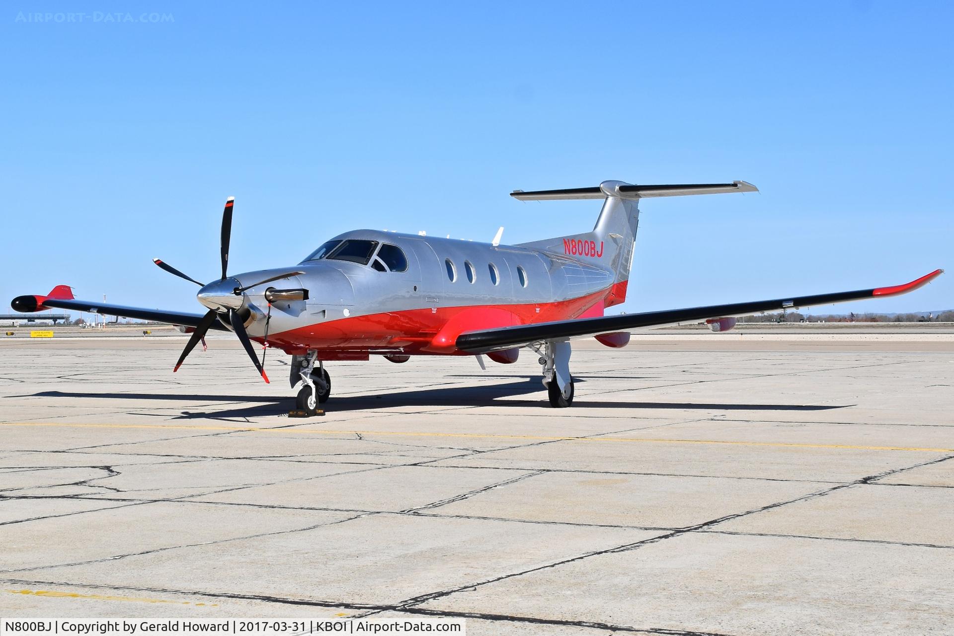 N800BJ, 2017 Pilatus PC-12/47E C/N 1678, Parked on sough GA ramp.