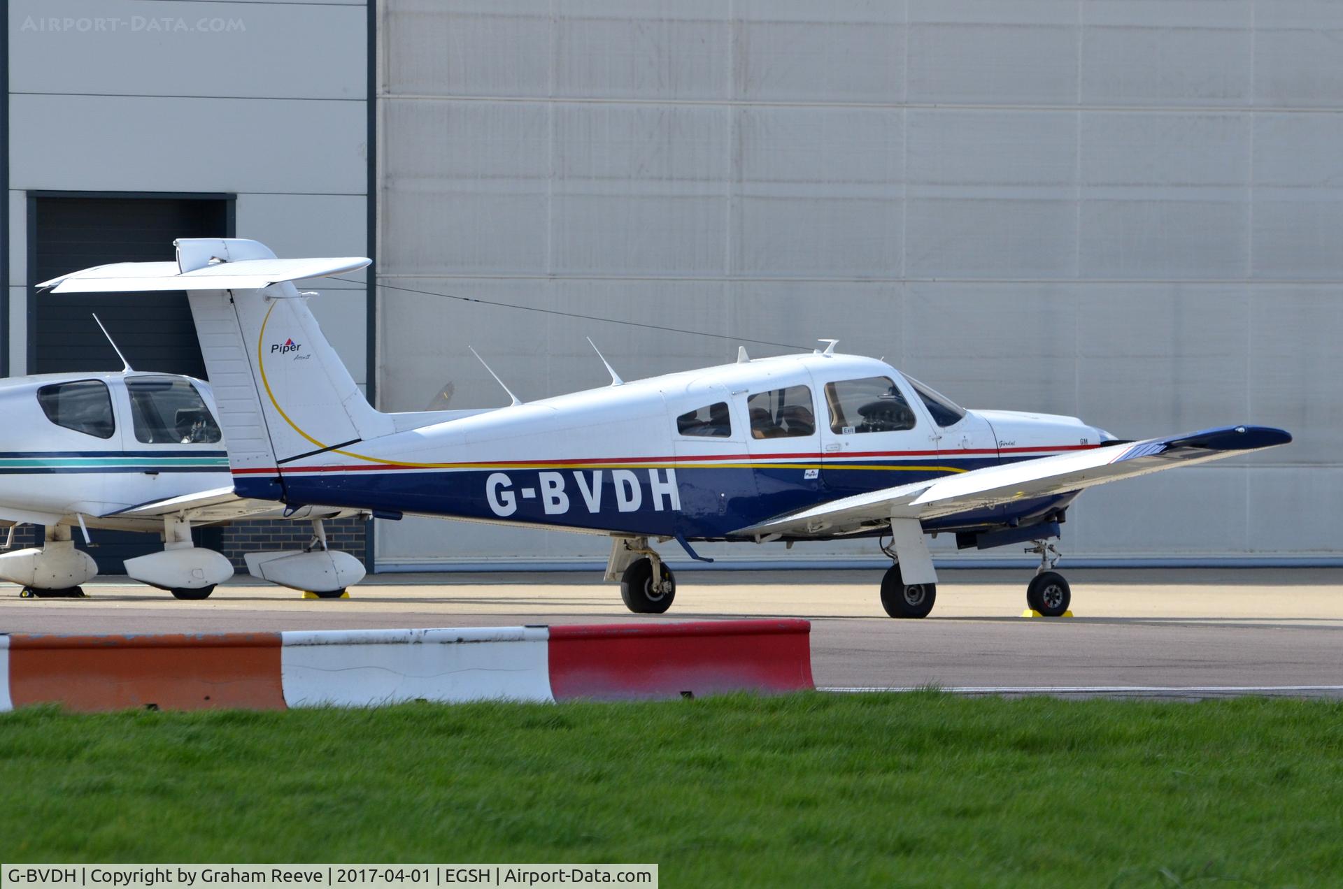 G-BVDH, 1979 Piper PA-28RT-201 Arrow IV C/N 28R-7918030, Parked at Norwich.