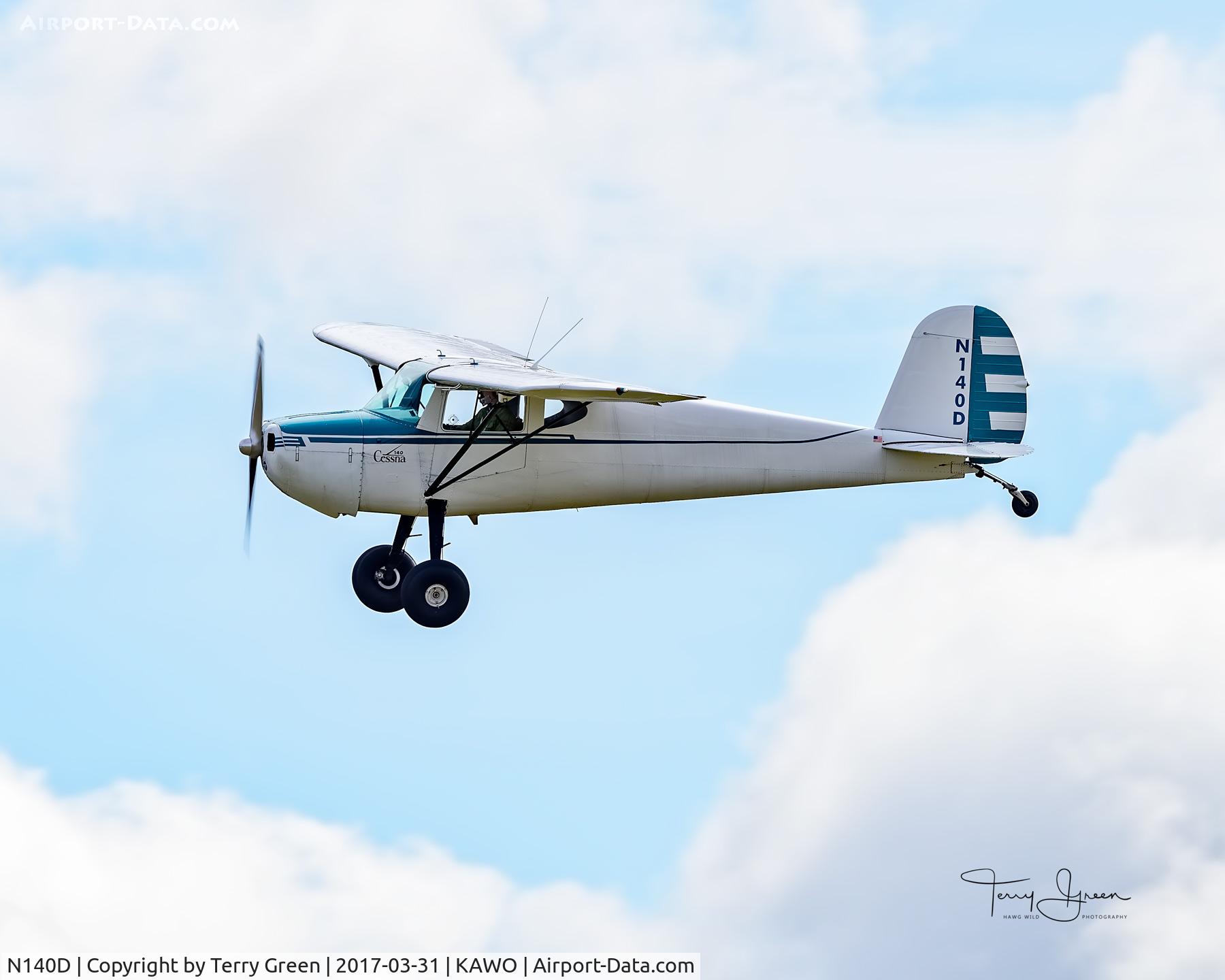 N140D, 1946 Cessna 140 C/N 8395, KAWO