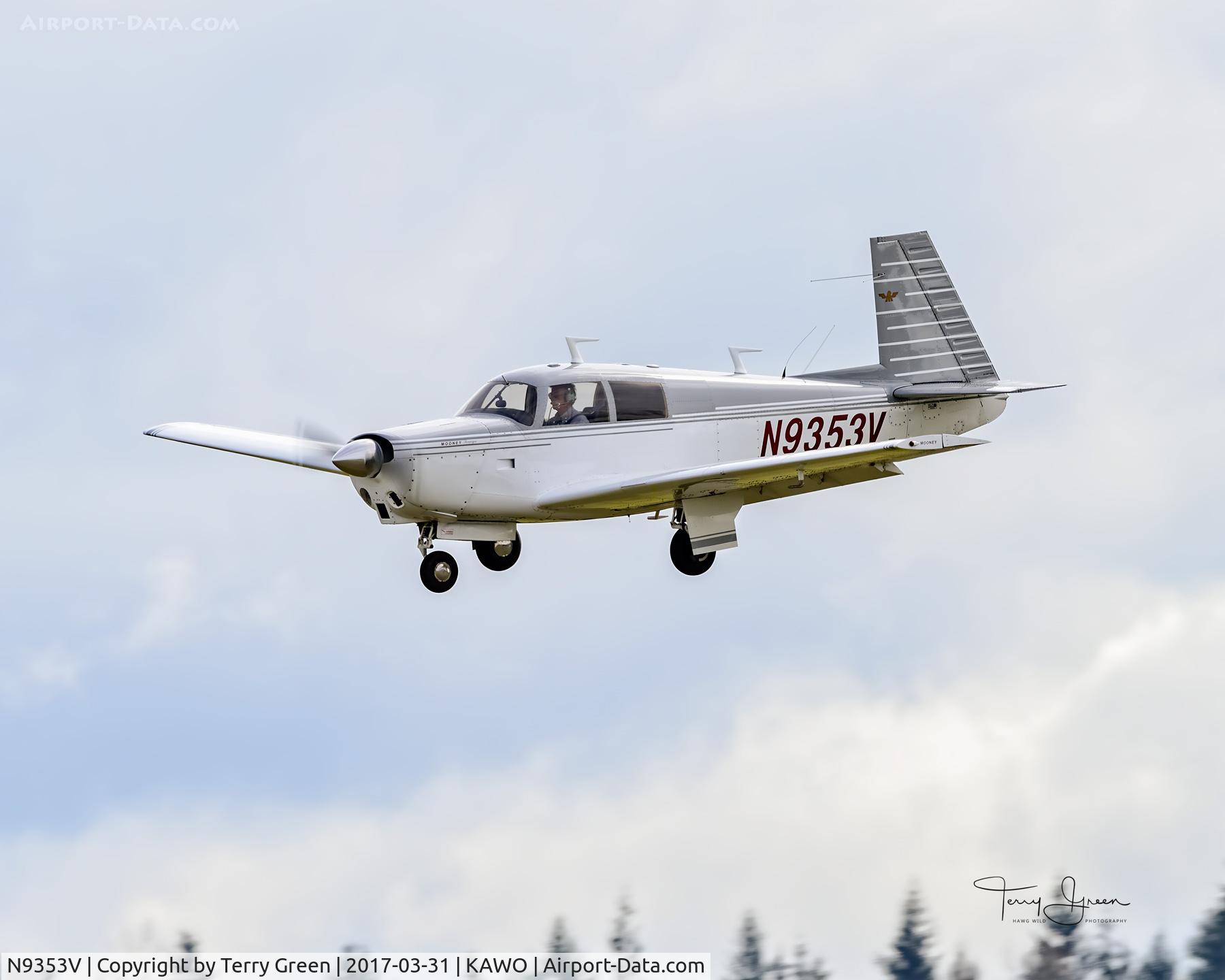 N9353V, 1969 Mooney M20C Ranger C/N 700011, KAWO