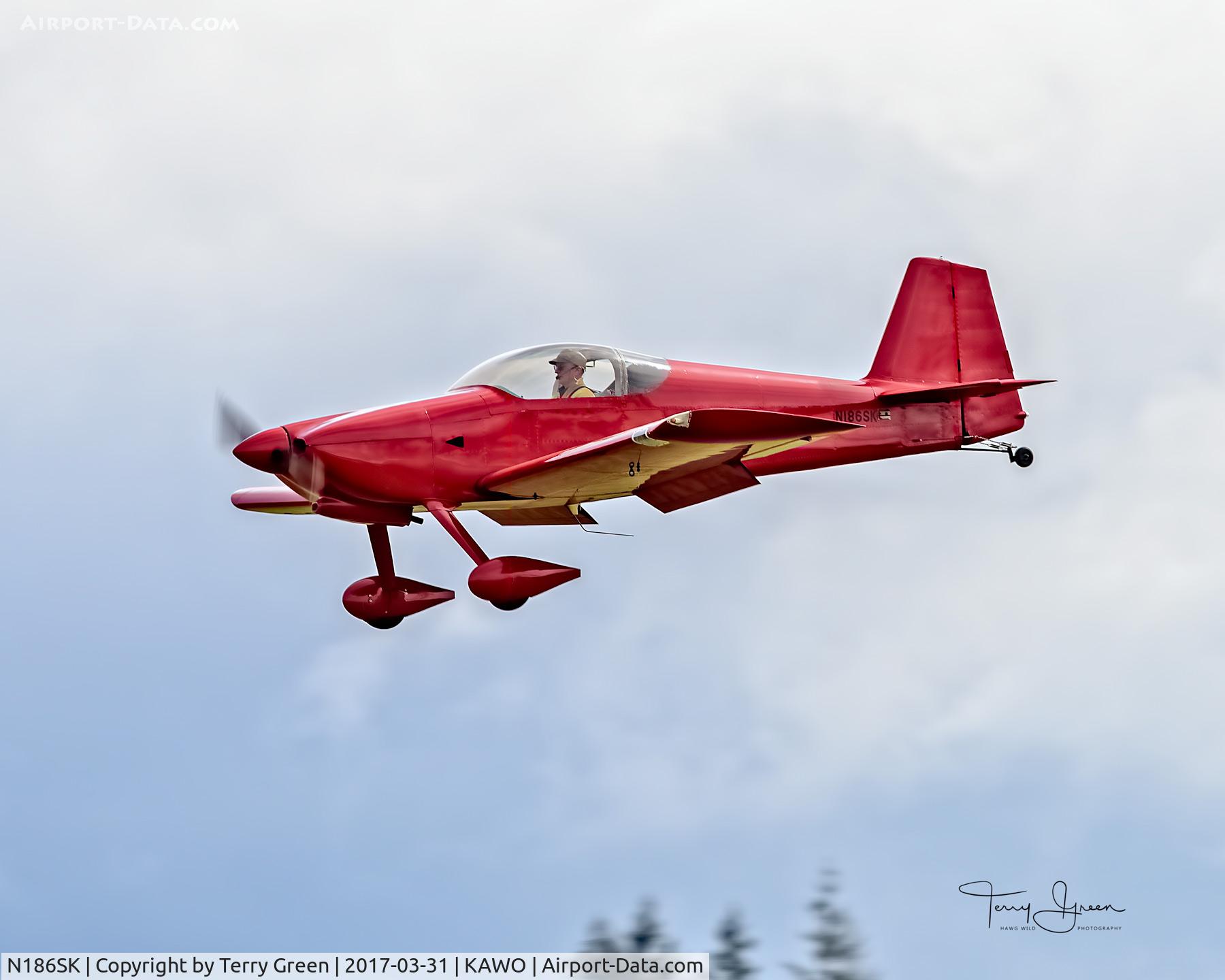 N186SK, 1993 Vans RV-6 C/N 21013, KAWO
