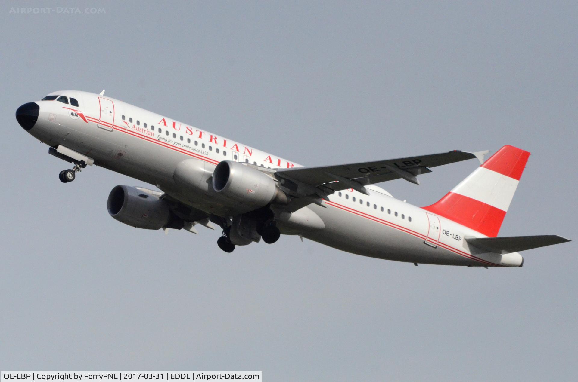 OE-LBP, 1998 Airbus A320-214 C/N 797, Austrian retro A320 lifting of for Vienna.
