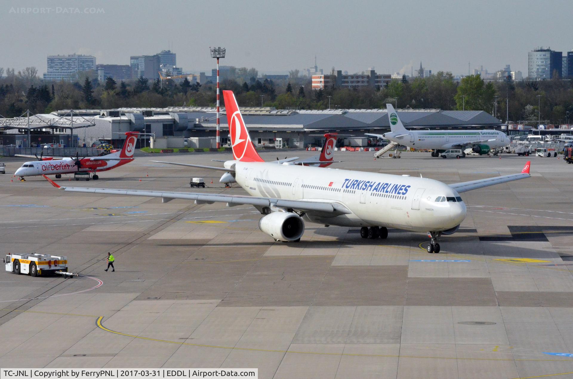 TC-JNL, 2010 Airbus A330-343X C/N 1204, Turkish A333 pushed back for departure to IST.