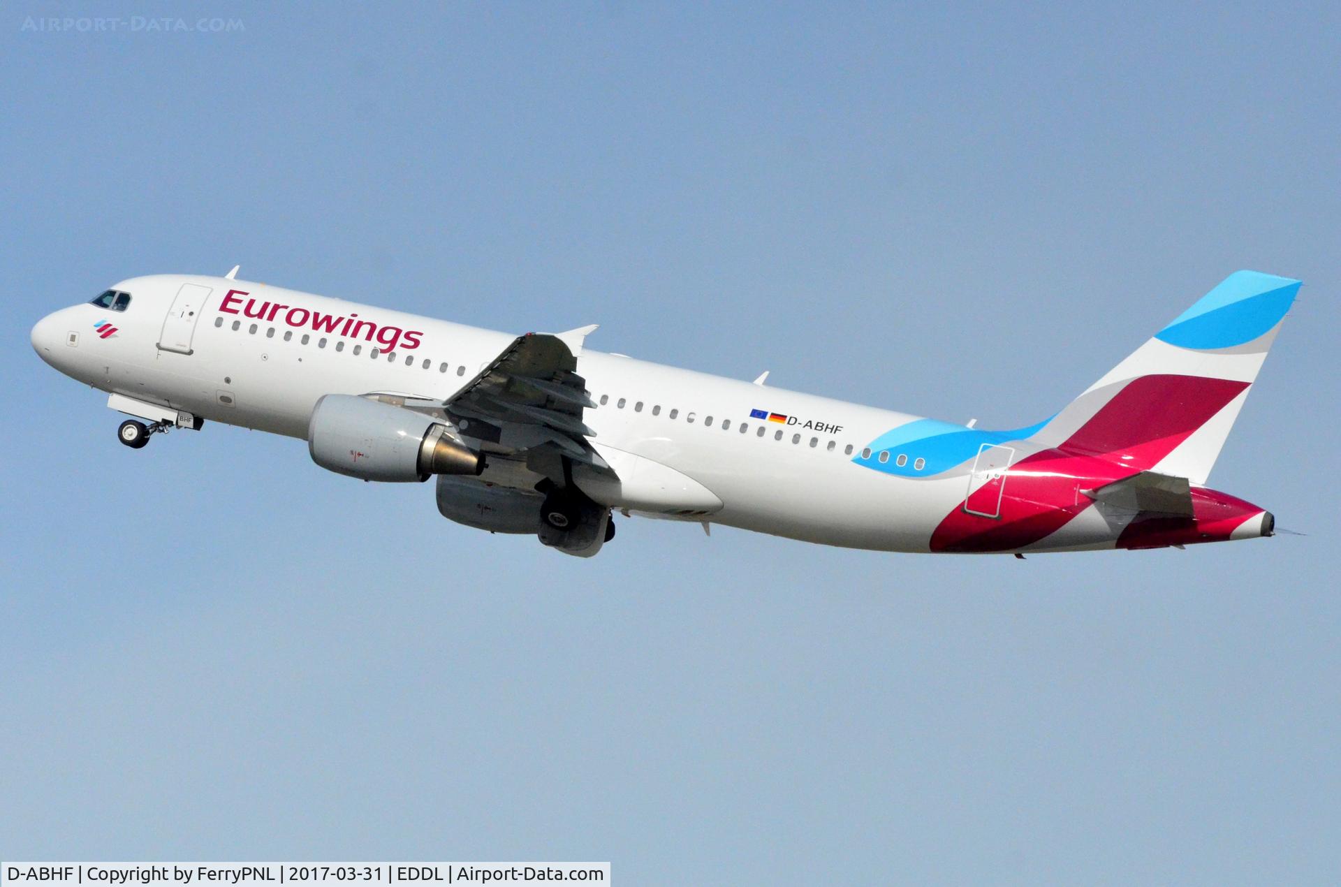 D-ABHF, 2006 Airbus A320-214 C/N 2749, Eurowings operates this former Niki/Air Berlin A320 since last week.