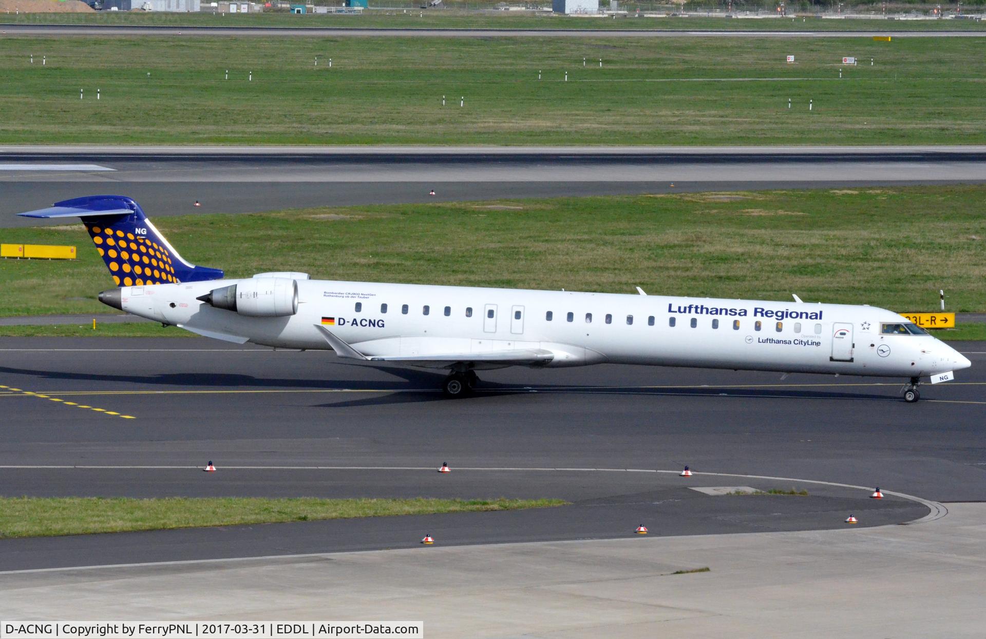D-ACNG, 2009 Bombardier CRJ-900LR (CL-600-2D24) C/N 15245, CL900 in LH Regional cs