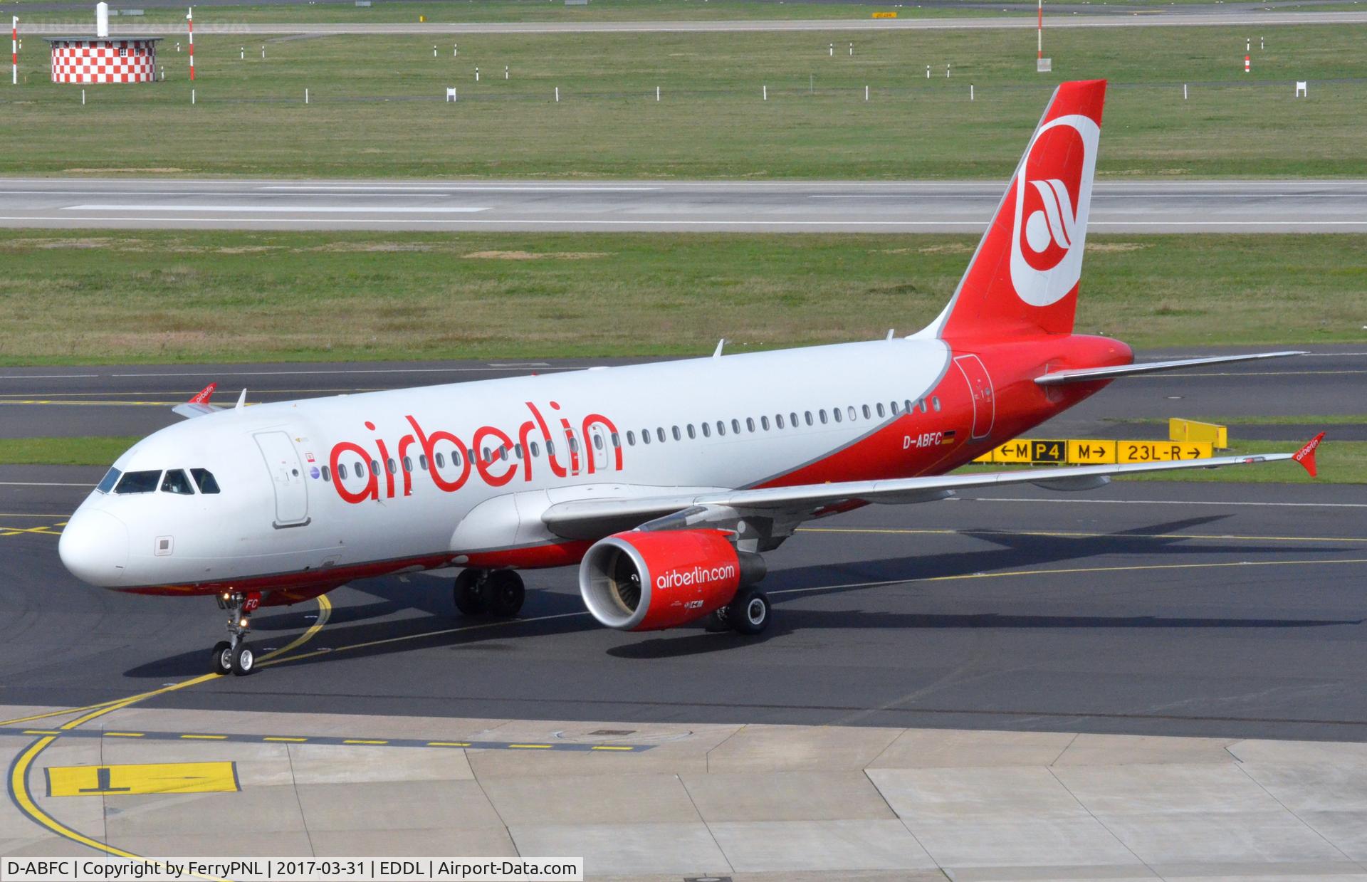 D-ABFC, 2010 Airbus A320-214 C/N 4161, Air Berlin A320 arrived