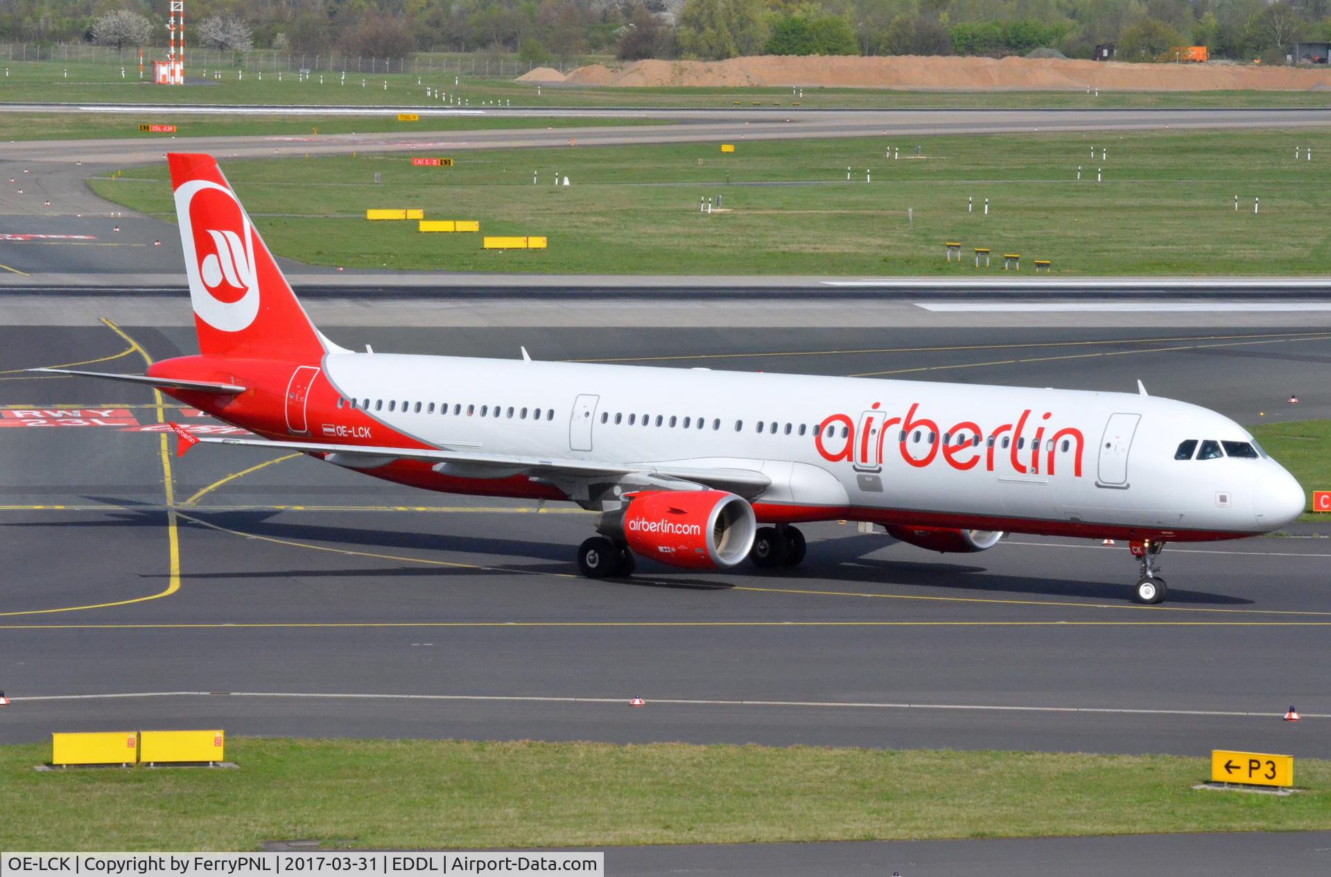 OE-LCK, 2011 Airbus A321-211 C/N 5133, Niki A321 operated in Air Berlin livery.