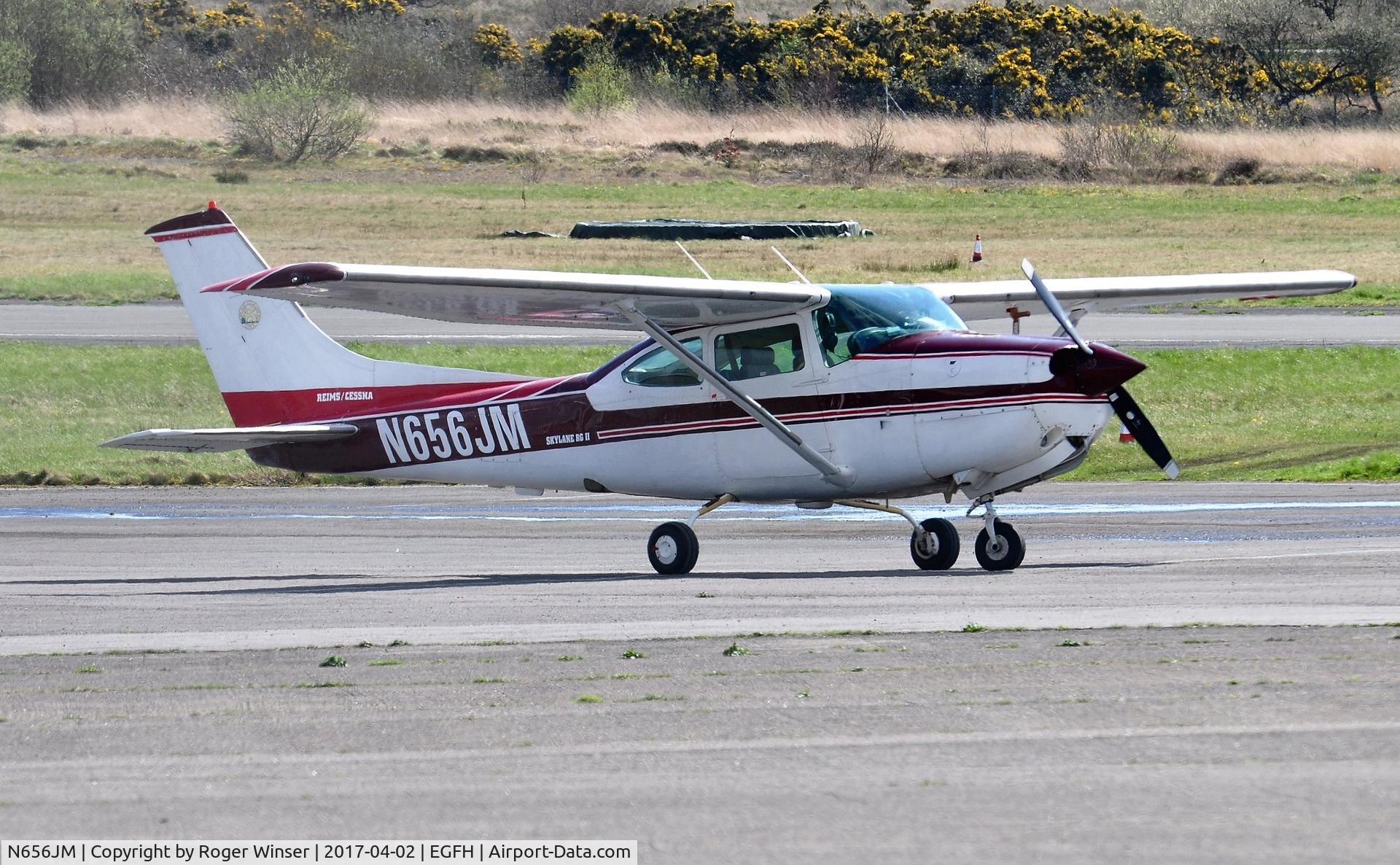 N656JM, 1980 Reims FR182 C/N FR182-00049, Visiting Reims/Cessna Skylane RGII.