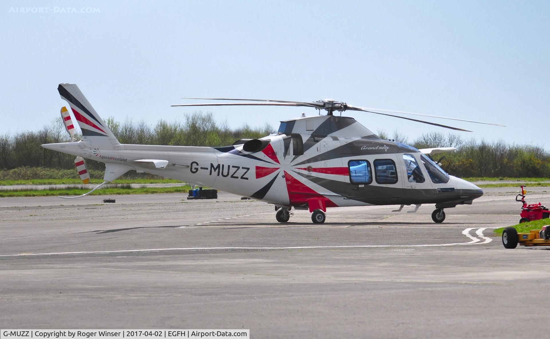G-MUZZ, 2013 AgustaWestland AW-109SP GrandNew C/N 22325, Visiting AW-109SP operated by Saxonair Helicopters.