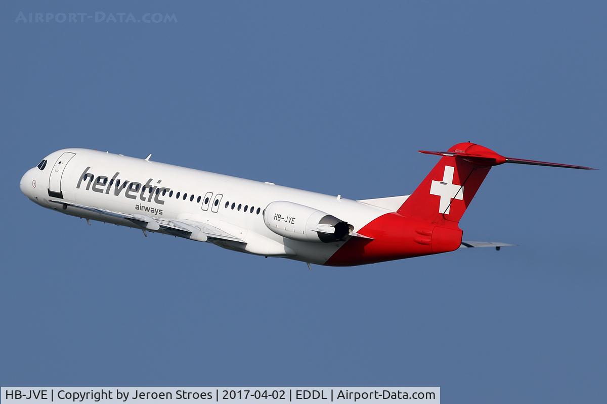 HB-JVE, 1993 Fokker 100 (F-28-0100) C/N 11459, FOKKER 100
