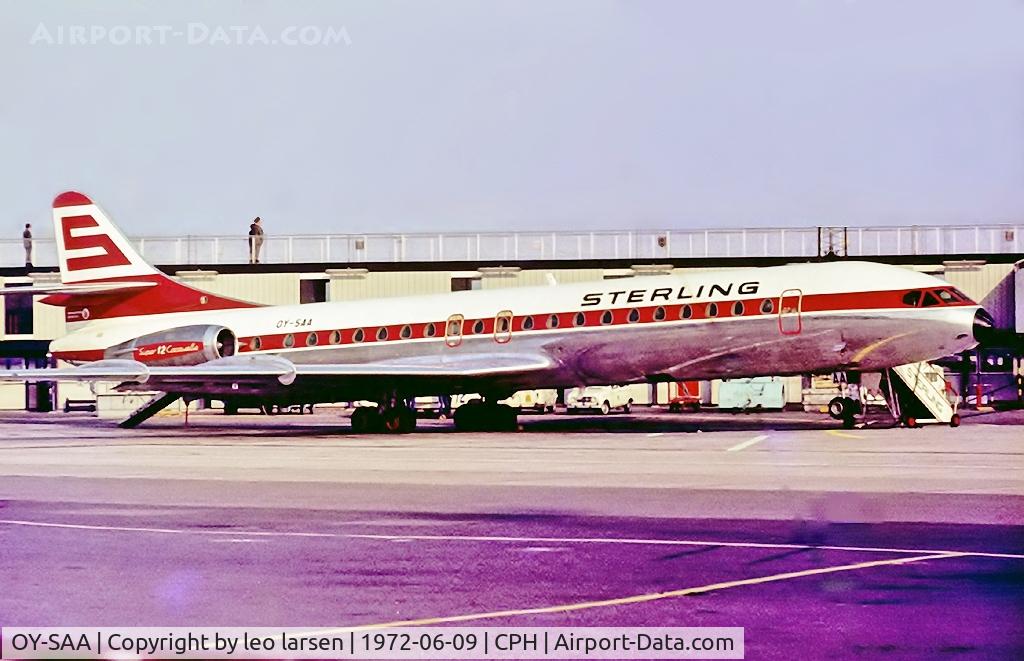 OY-SAA, 1971 Aerospatiale SE-210 Caravelle 12 C/N 270, Copenhagen 9.6.1972
