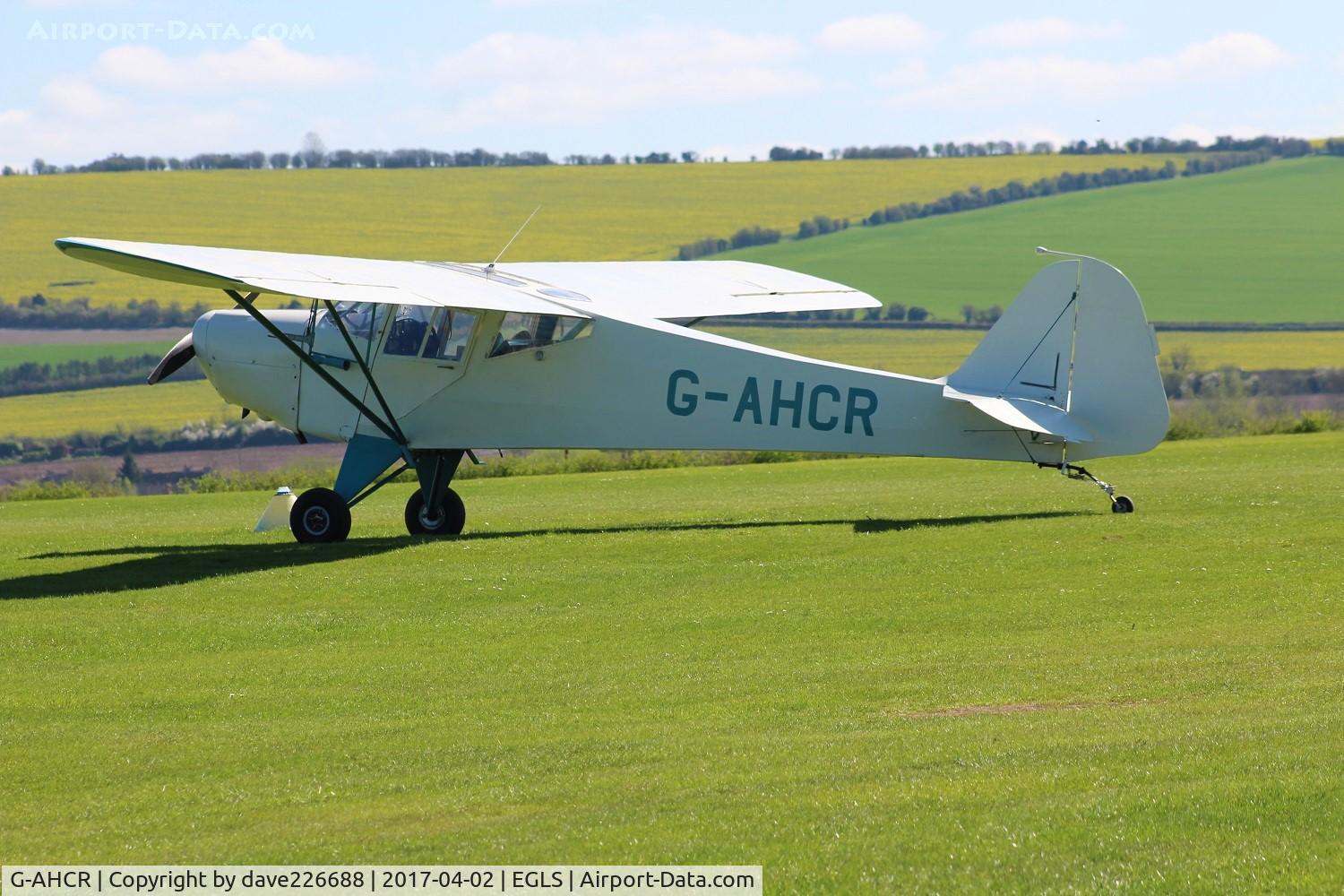 G-AHCR, 1942 Taylorcraft Plus D-1 C/N 211, G AHCR at the Old Sarum Vintage Flyin