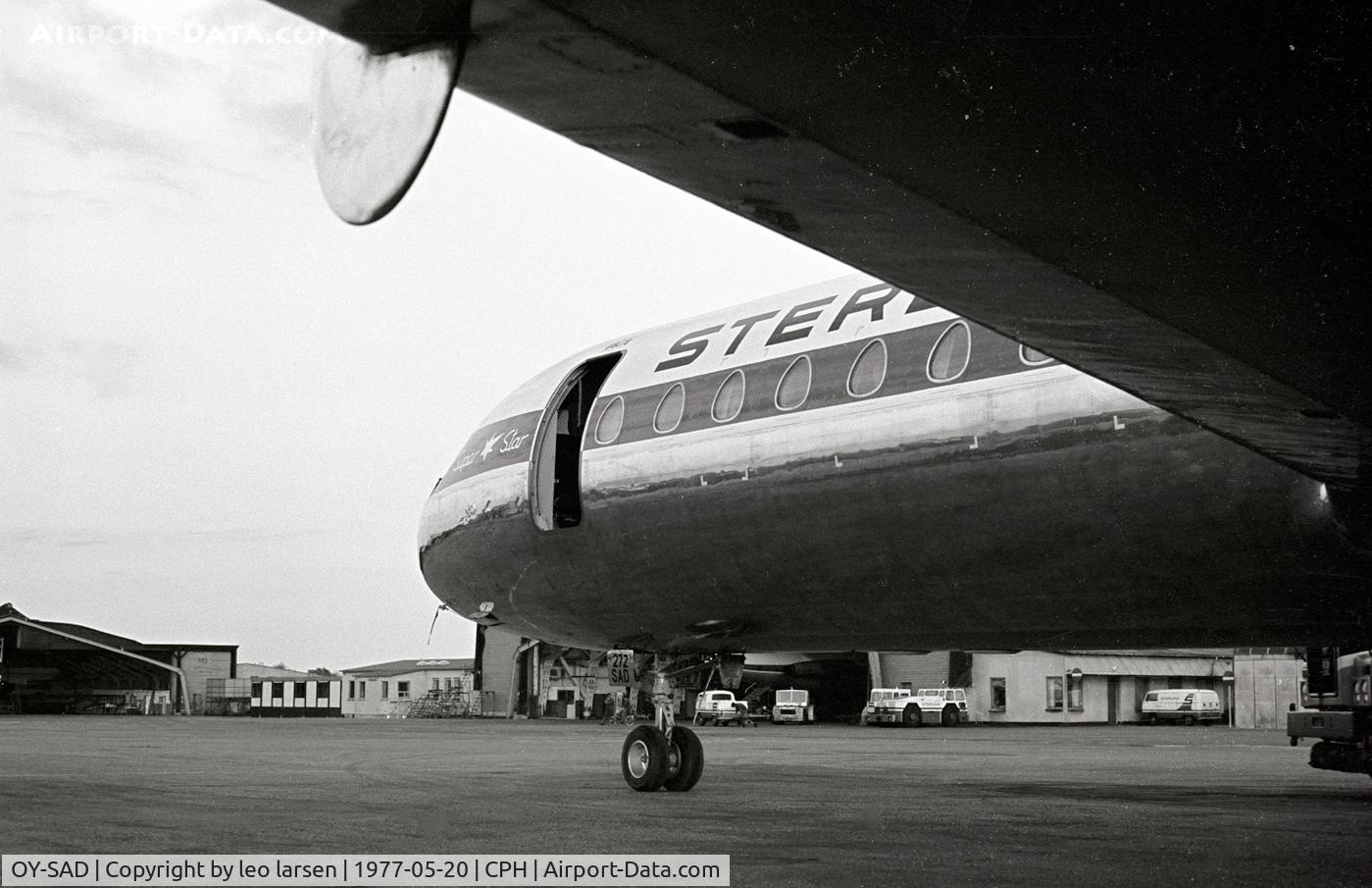 OY-SAD, 1971 Aerospatiale SE-210 Super Caravelle 12 C/N 272, Copenhagen 20.5.1977