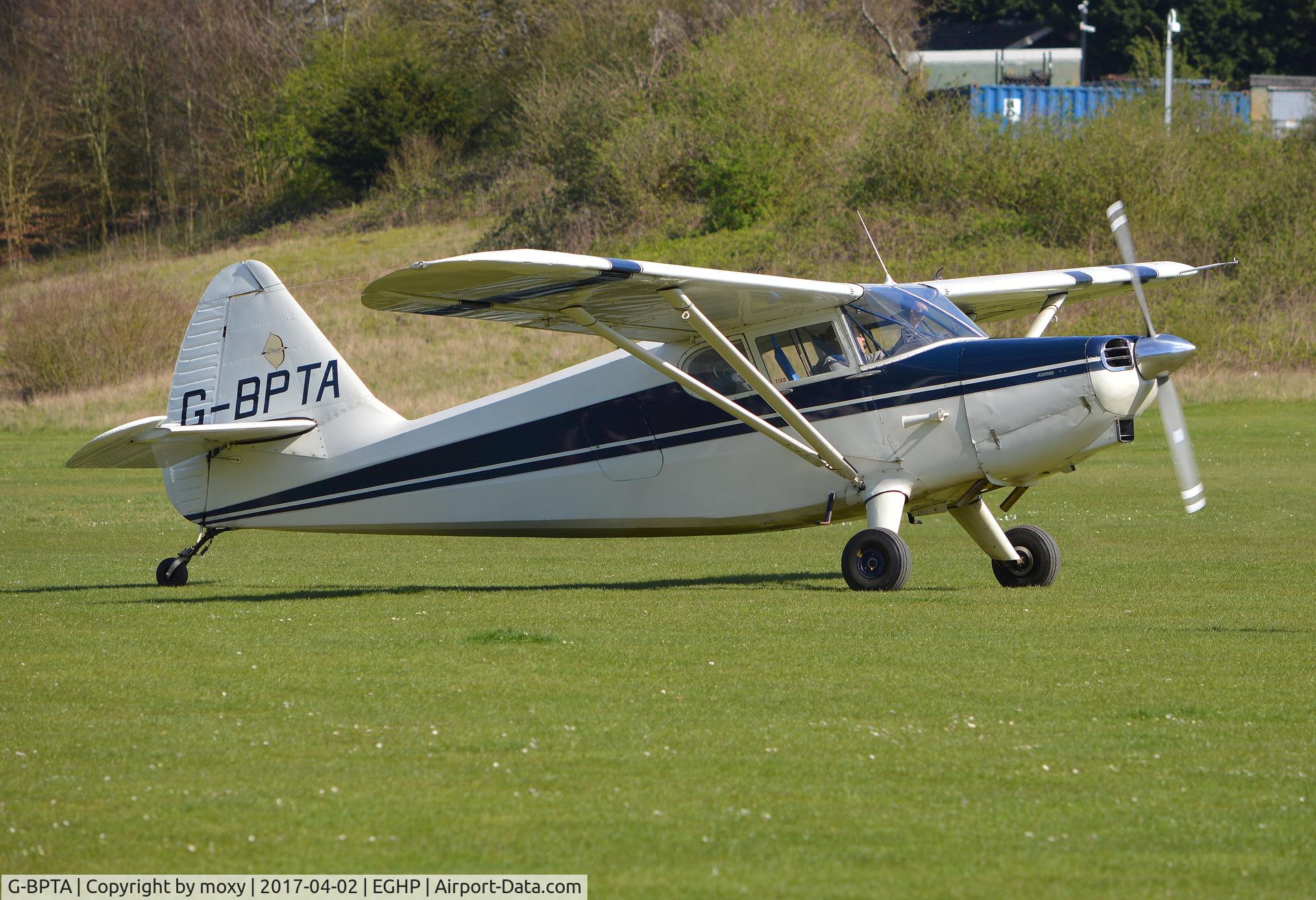 G-BPTA, 1947 Stinson 108-2 Voyager C/N 108-3429, Stinson 108-2 Voyager at Popham. Ex N429C