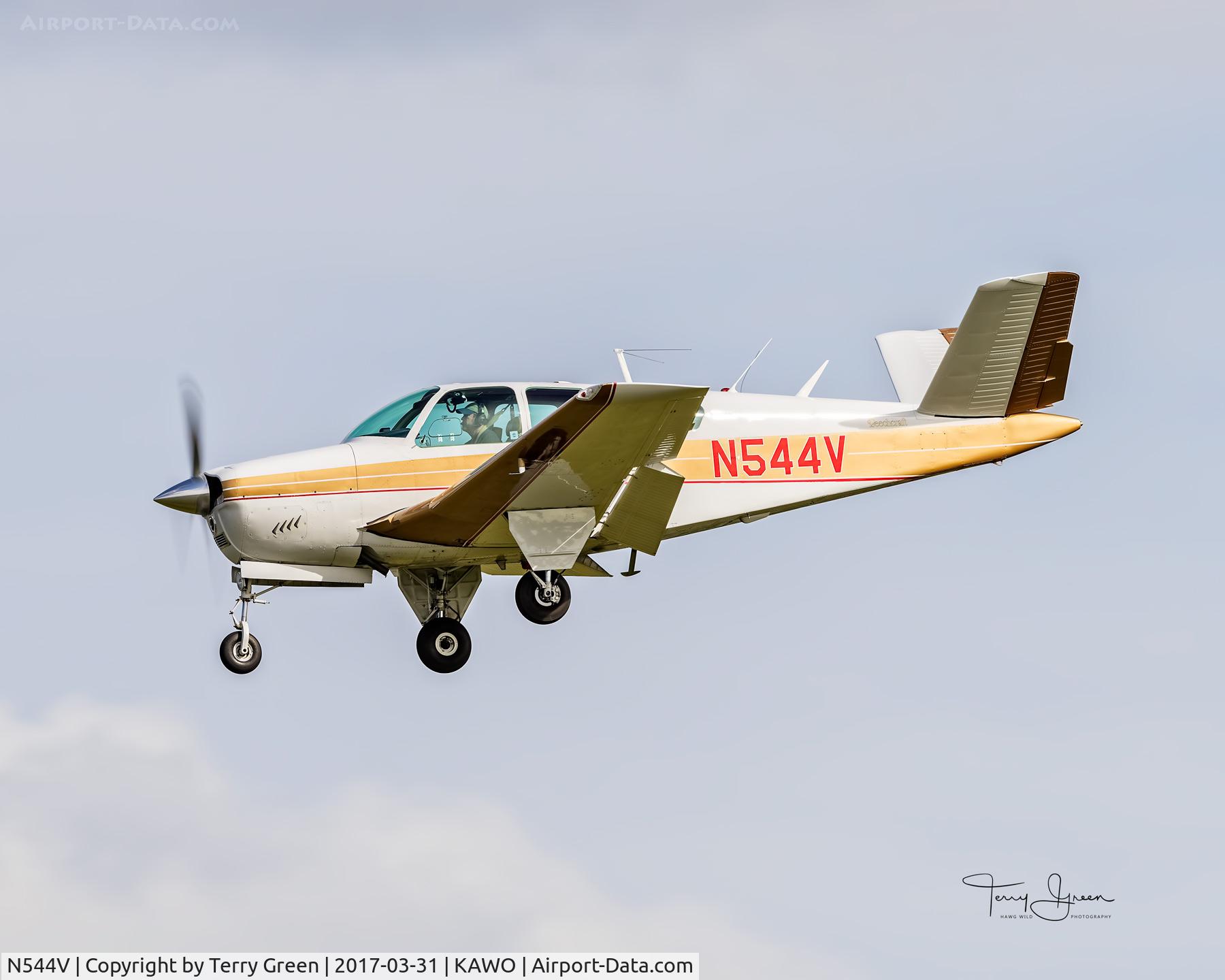 N544V, 1965 Beech S35 Bonanza C/N D-7904, KAWO