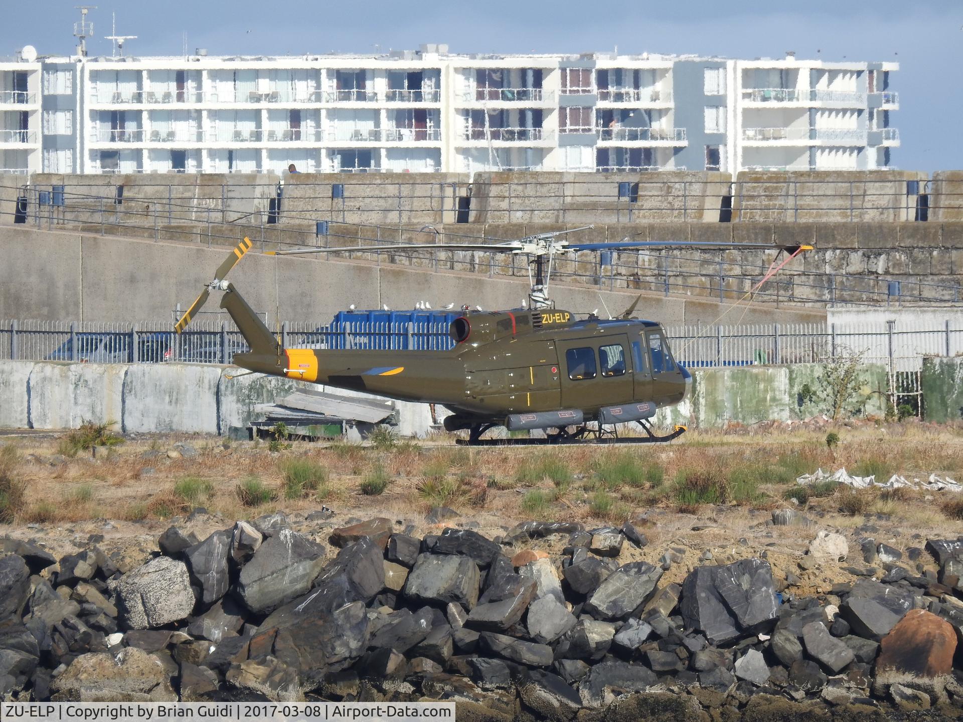 ZU-ELP, Bell UH-1H Iroquois C/N 5492, Taken from the boat to Robben Island