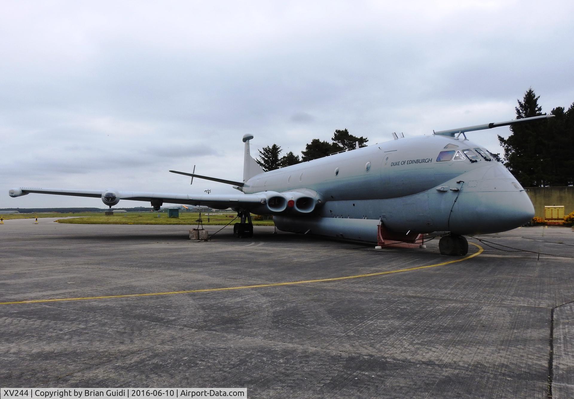 XV244, Hawker Siddeley Nimrod MR.2 C/N 8019, Duke Of Edinburgh at Kinloss Barracks