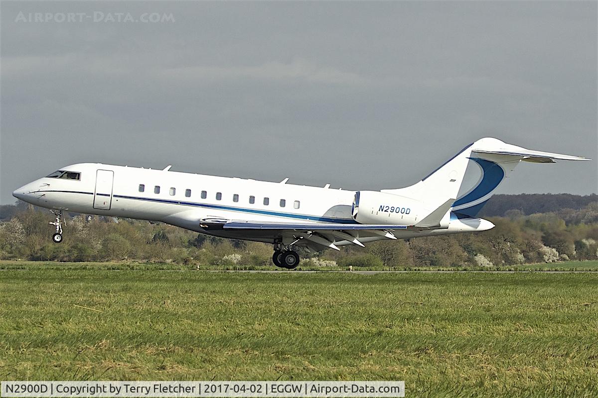 N2900D, 2007 Bombardier BD-700-1A10 Global 5000 C/N 9243, At London Luton