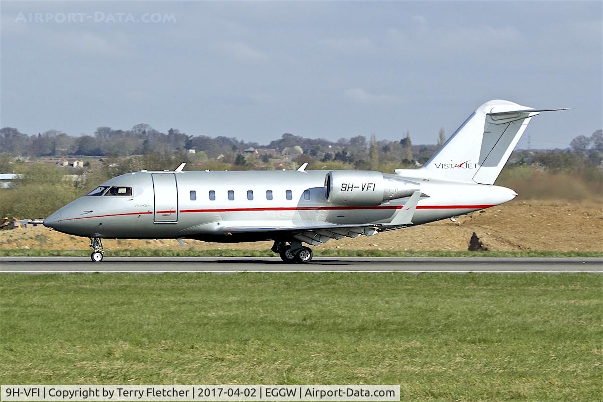 9H-VFI, 2015 Bombardier Challenger 605 (CL-600-2B16) C/N 5984, At London Luton