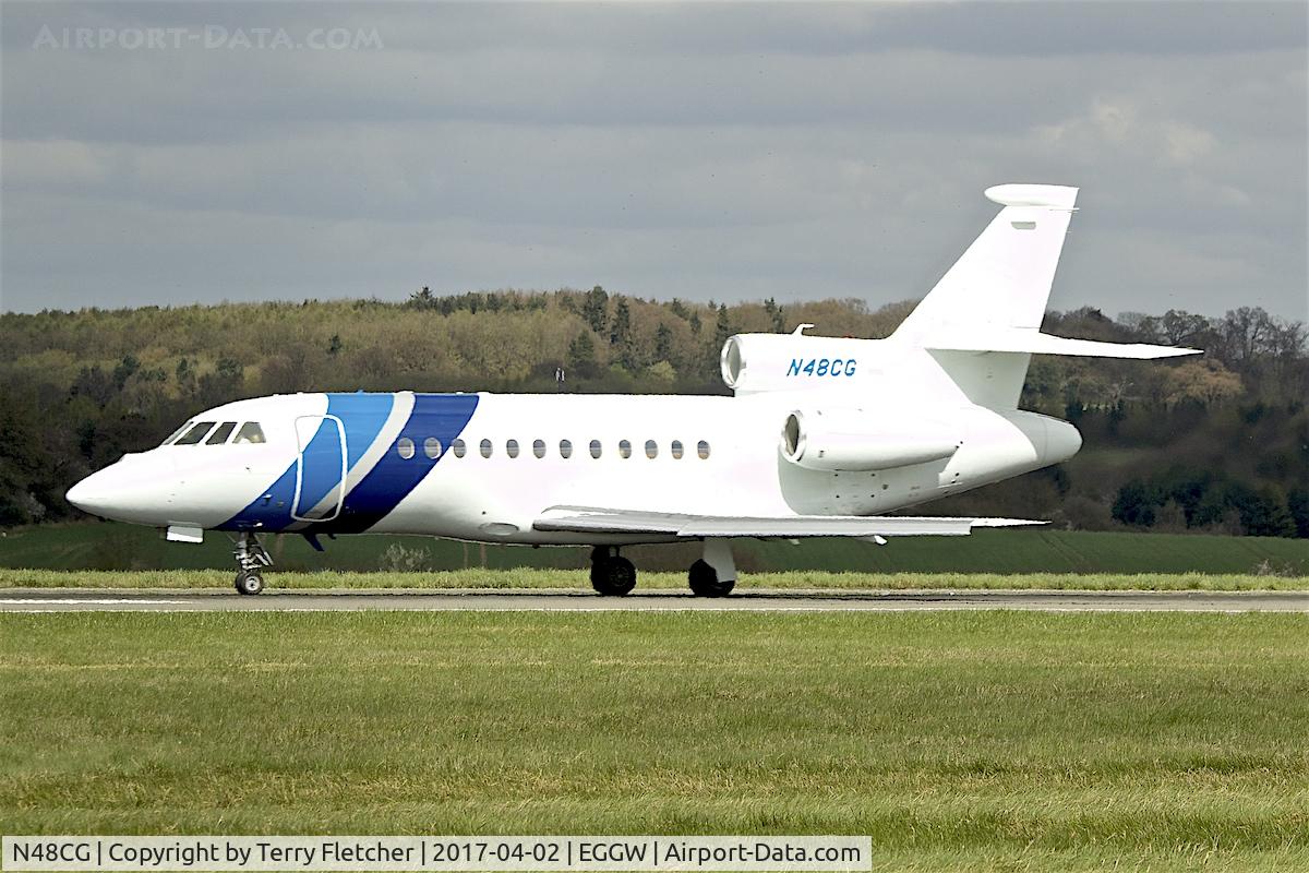 N48CG, 2008 Dassault Falcon 900EX C/N 212, At London Luton