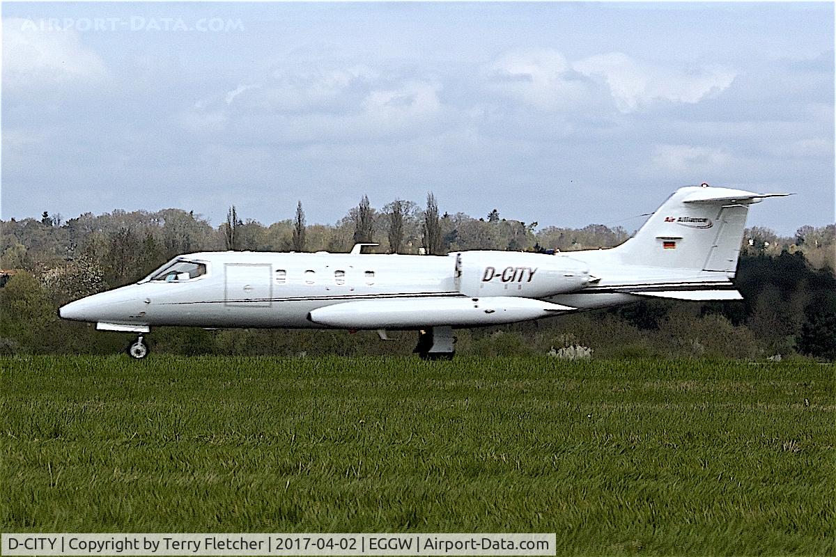D-CITY, 1978 Gates Learjet 35A C/N 35A-177, At London Luton