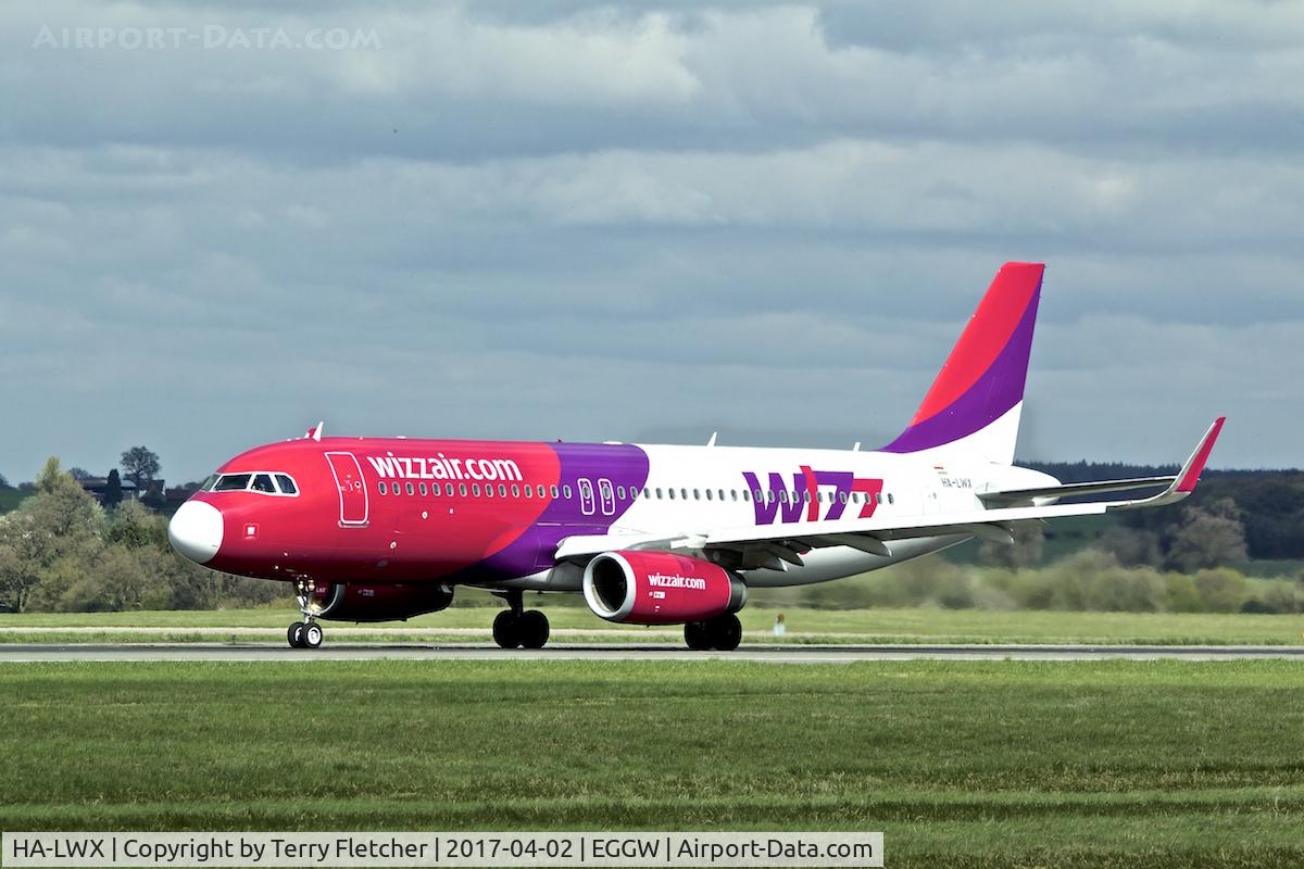 HA-LWX, 2014 Airbus A320-232 C/N 6001, At London Luton