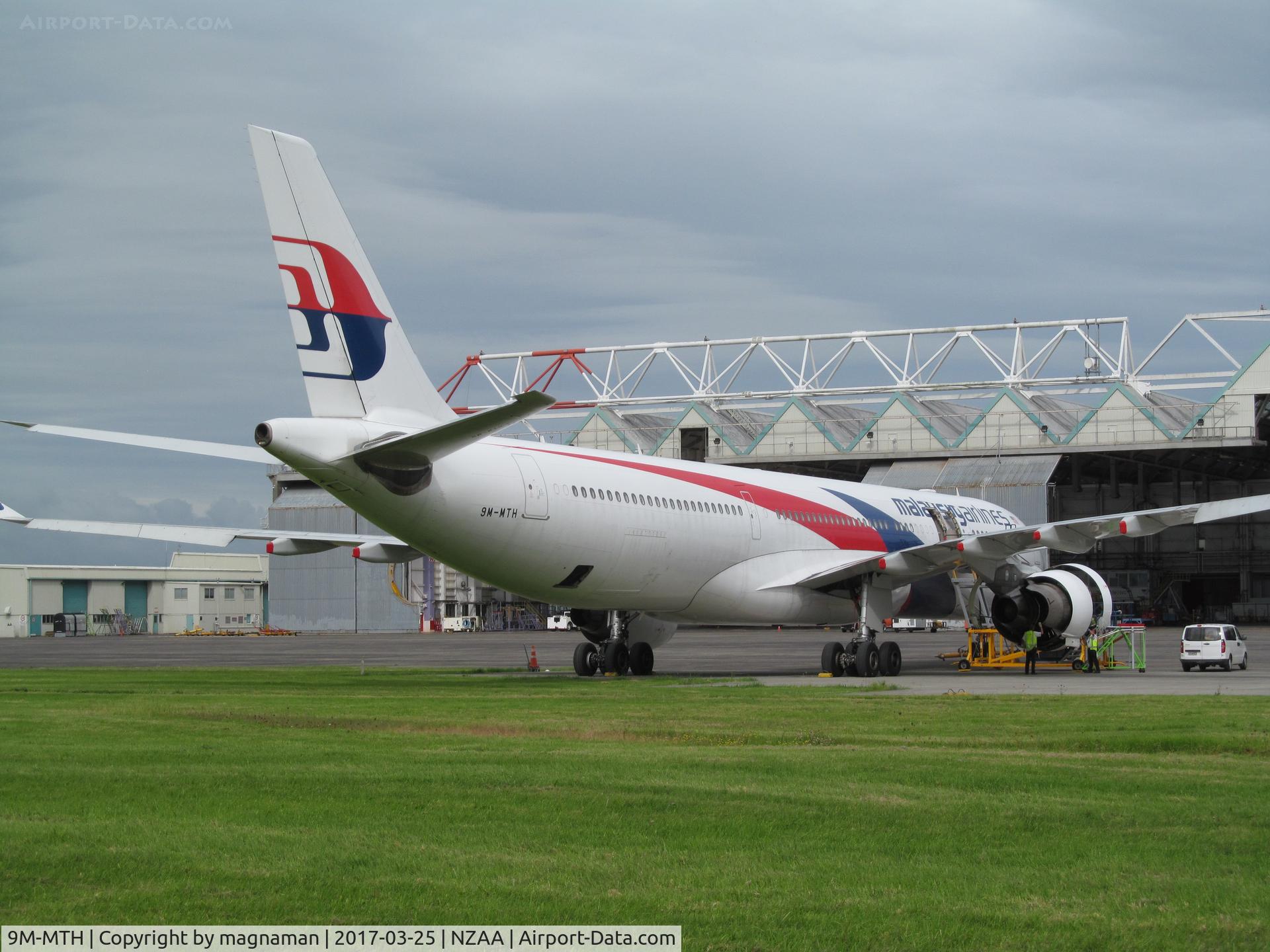 9M-MTH, 2012 Airbus A330-323X C/N 1336, undergoing maintenance with Air NZ