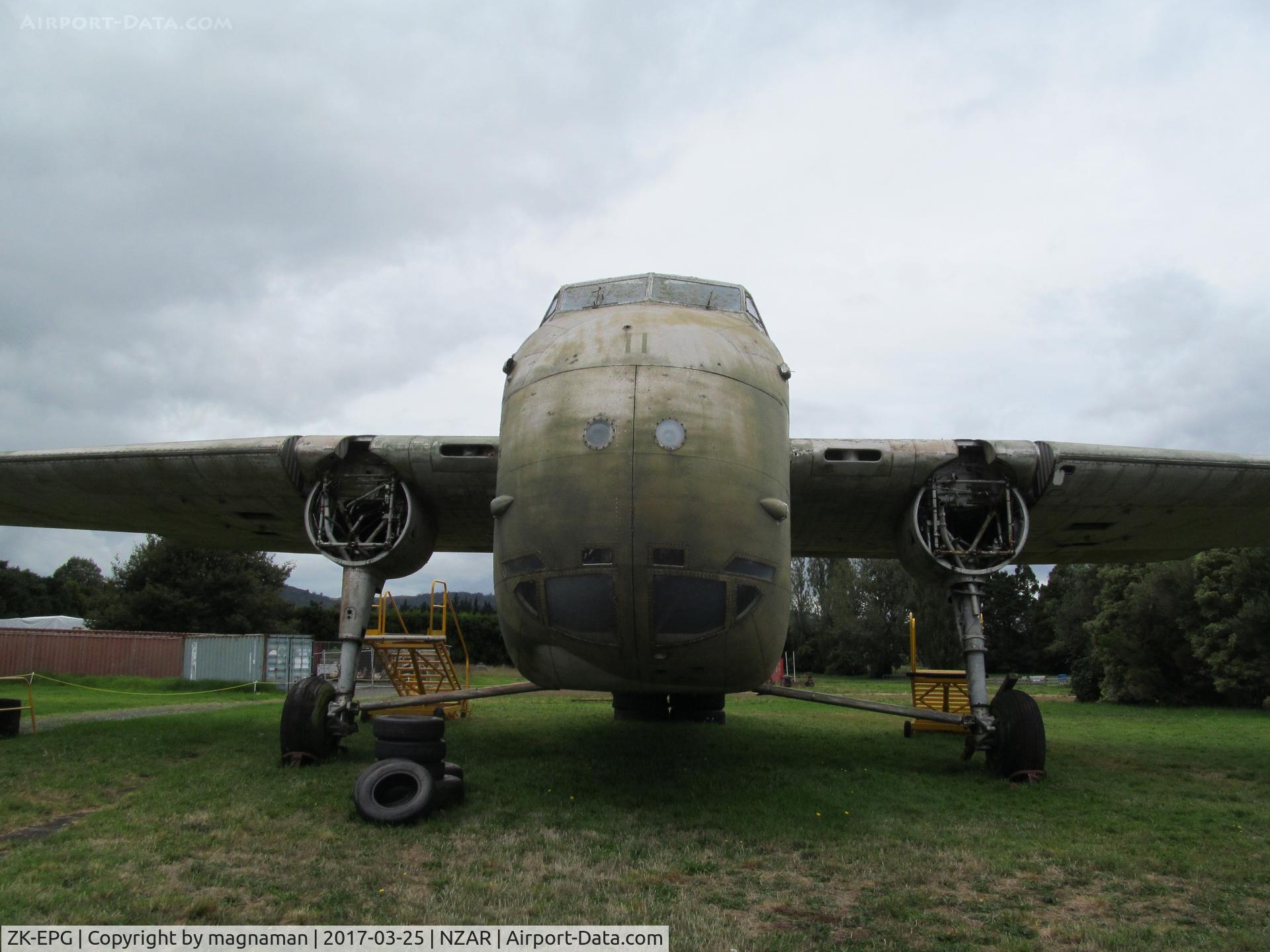ZK-EPG, Bristol 170 Freighter Mk.31M C/N 13135, in process of dismantling for export to UK