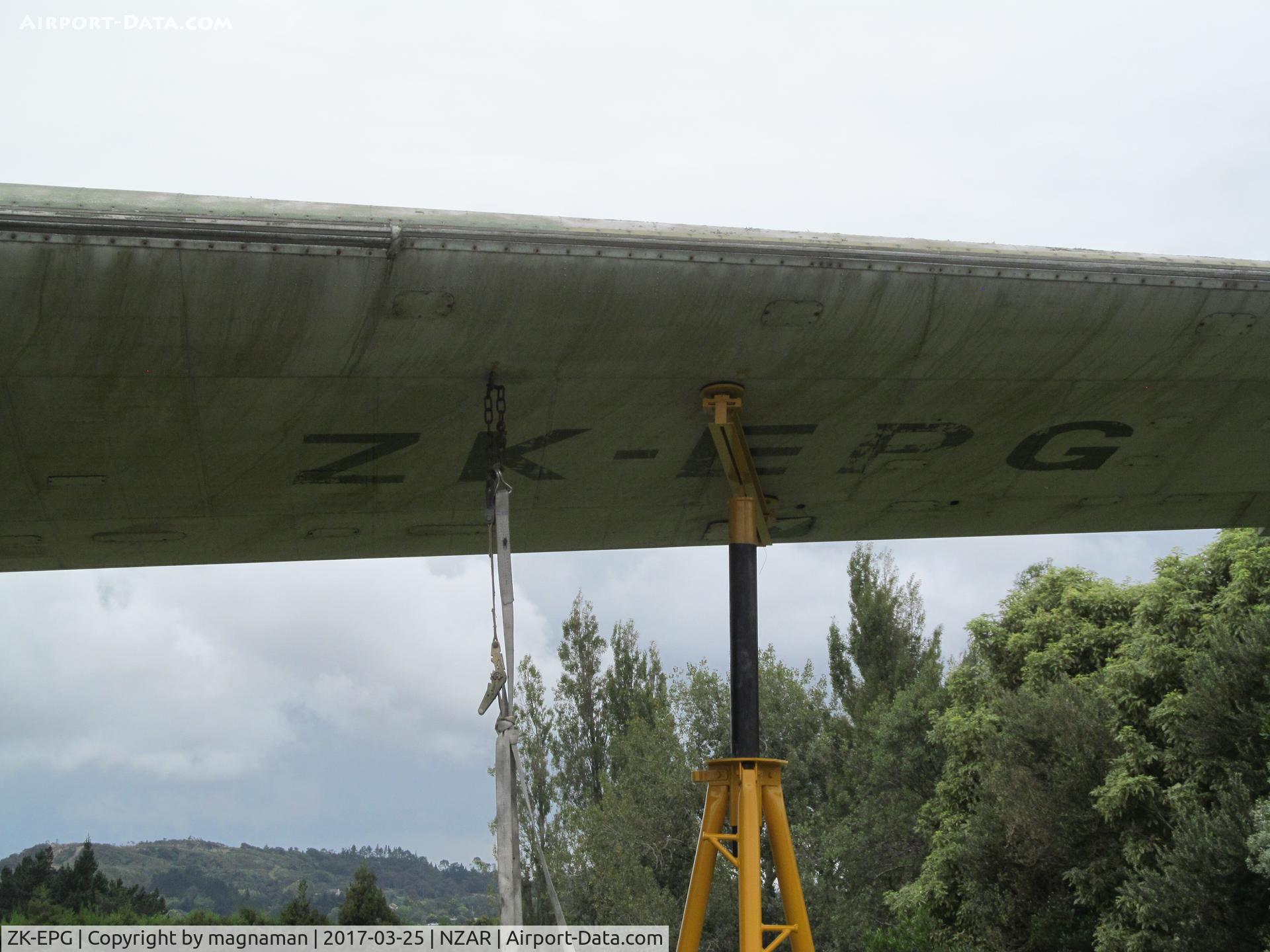 ZK-EPG, Bristol 170 Freighter Mk.31M C/N 13135, civil reg upon sale from NZRAF in 1979