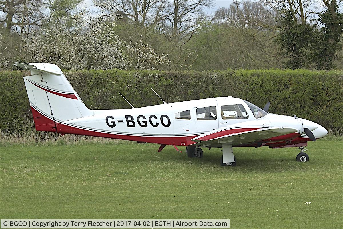 G-BGCO, 1978 Piper PA-44-180 Seminole Seminole C/N 44-7995128, At Old Warden