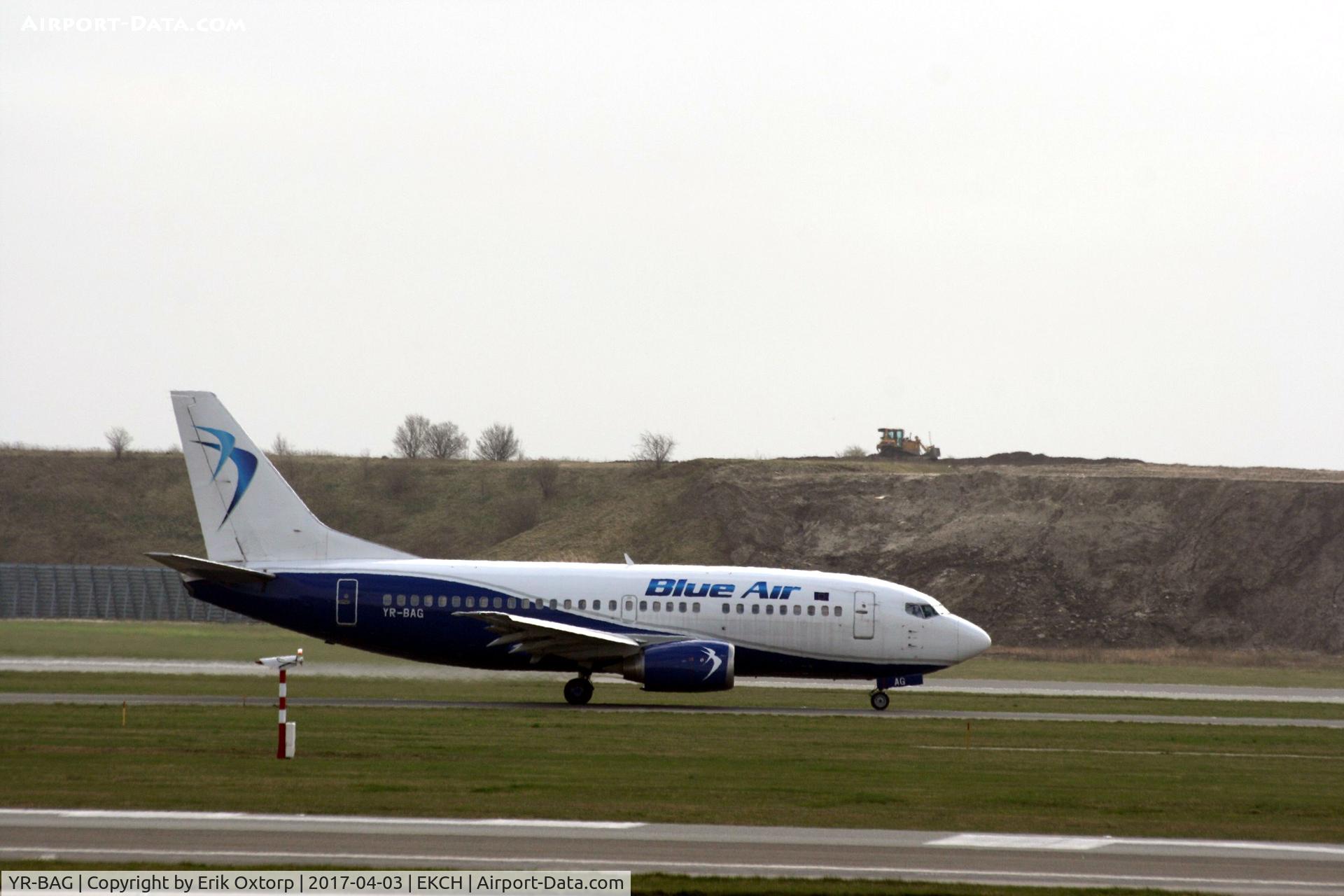 YR-BAG, 1990 Boeing 737-5L9 C/N 24778, YR-BAG taxing for take off rw 04R
