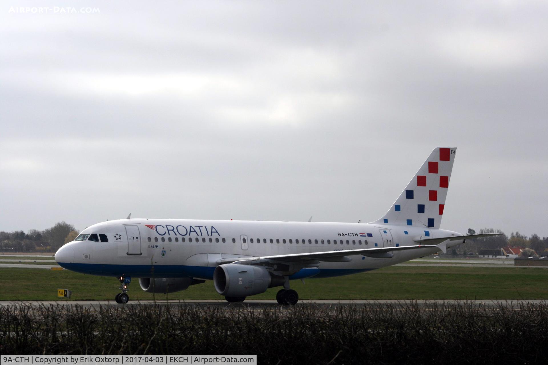 9A-CTH, 1998 Airbus A319-112 C/N 833, 9A-CTH landed rw 04L