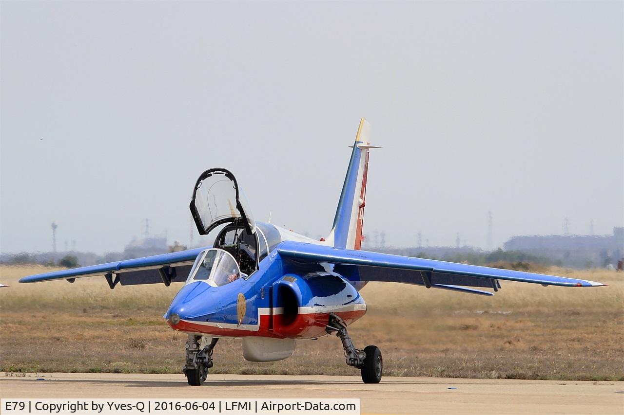 E79, Dassault-Dornier Alpha Jet E C/N E79, Dassault-Dornier Alpha Jet E (F-TENA), Atos 04 of Patrouille de France 2016, Flight line, Istres-Le Tubé Air Base 125 (LFMI-QIE) Open day 2016