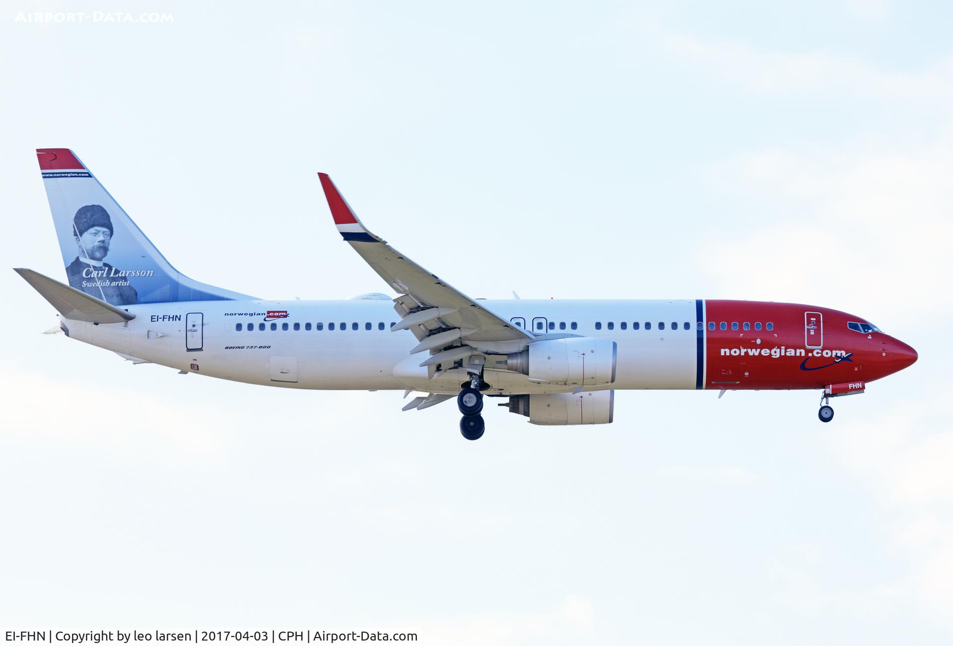 EI-FHN, 2011 Boeing 737-8JP C/N 39046, Copenhagen 3.4.2017 L/D R-04L