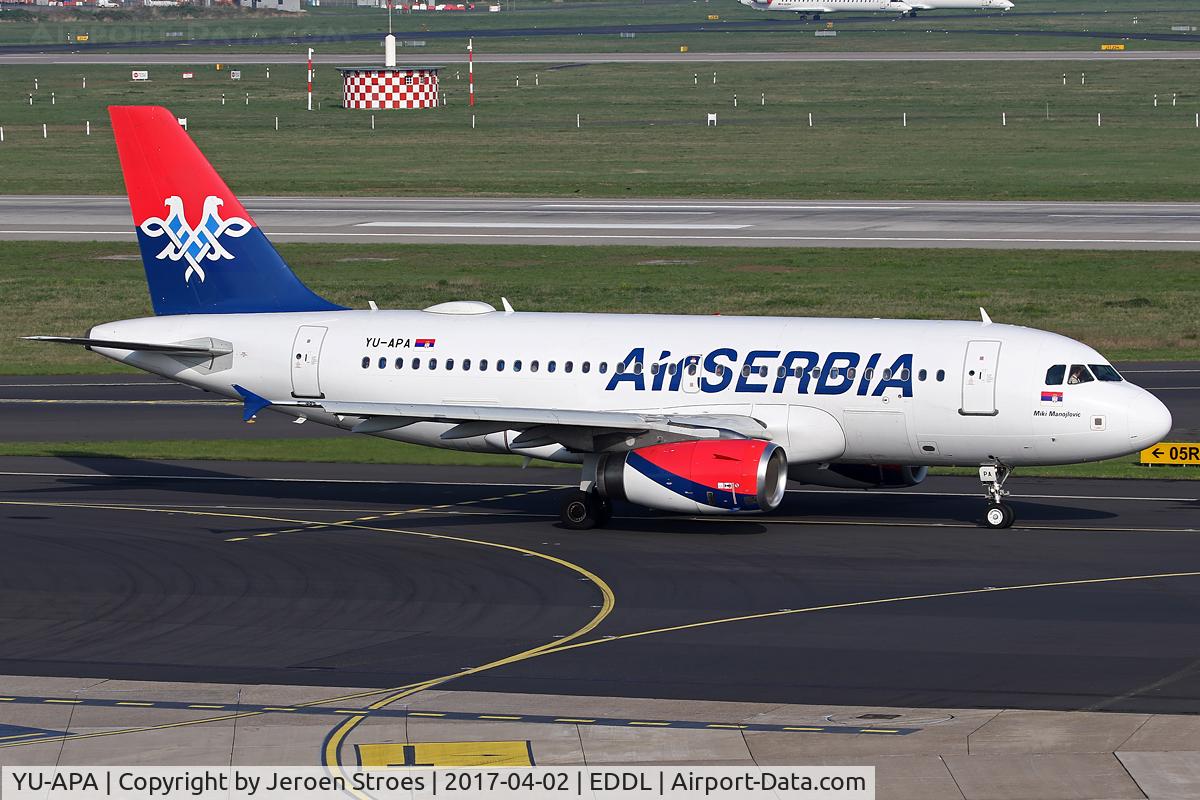 YU-APA, 2004 Airbus A319-132 C/N 2277, dusseldorf