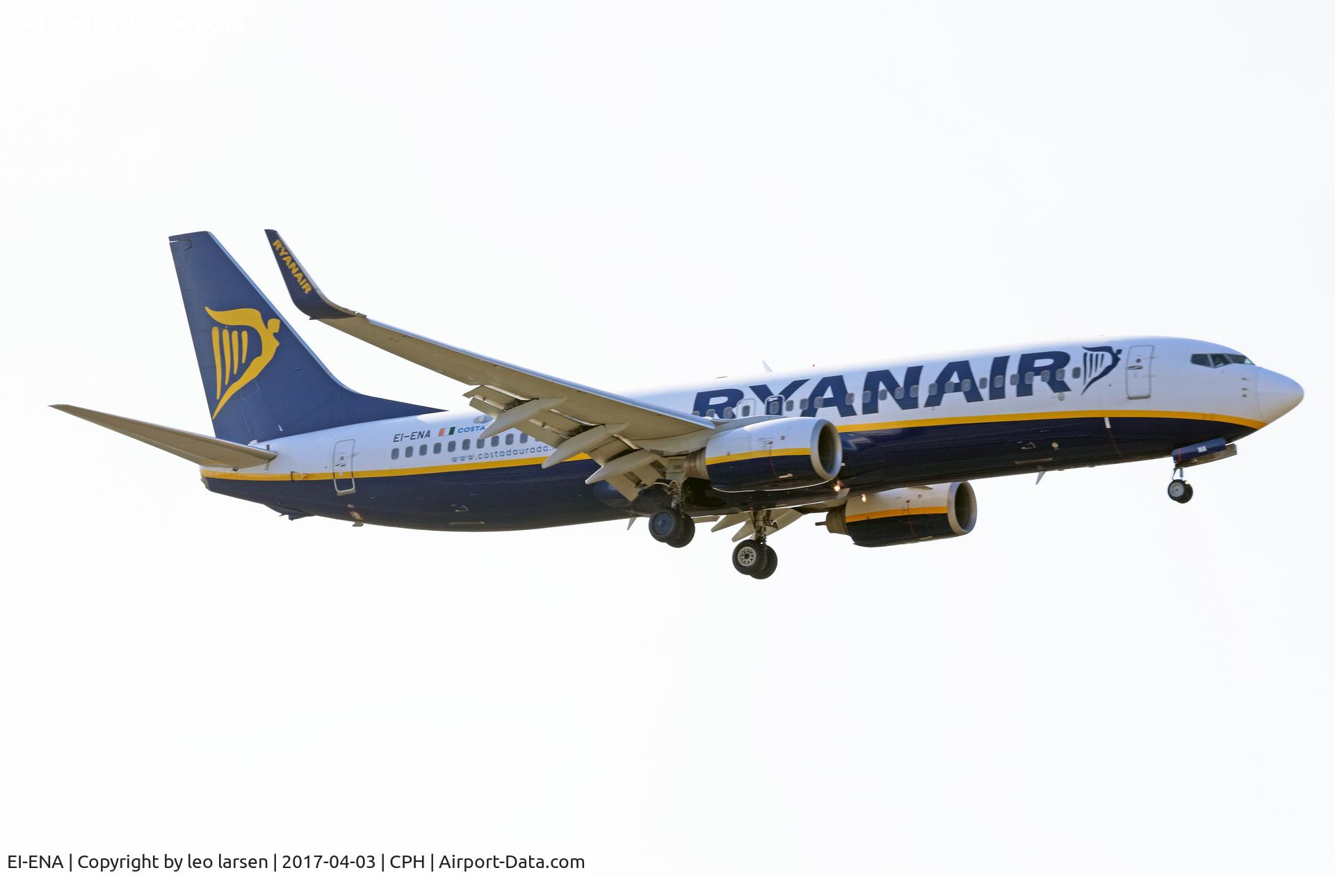 EI-ENA, 2010 Boeing 737-8AS C/N 34983, Copenhagen 3.4.2017 L/D R-04L