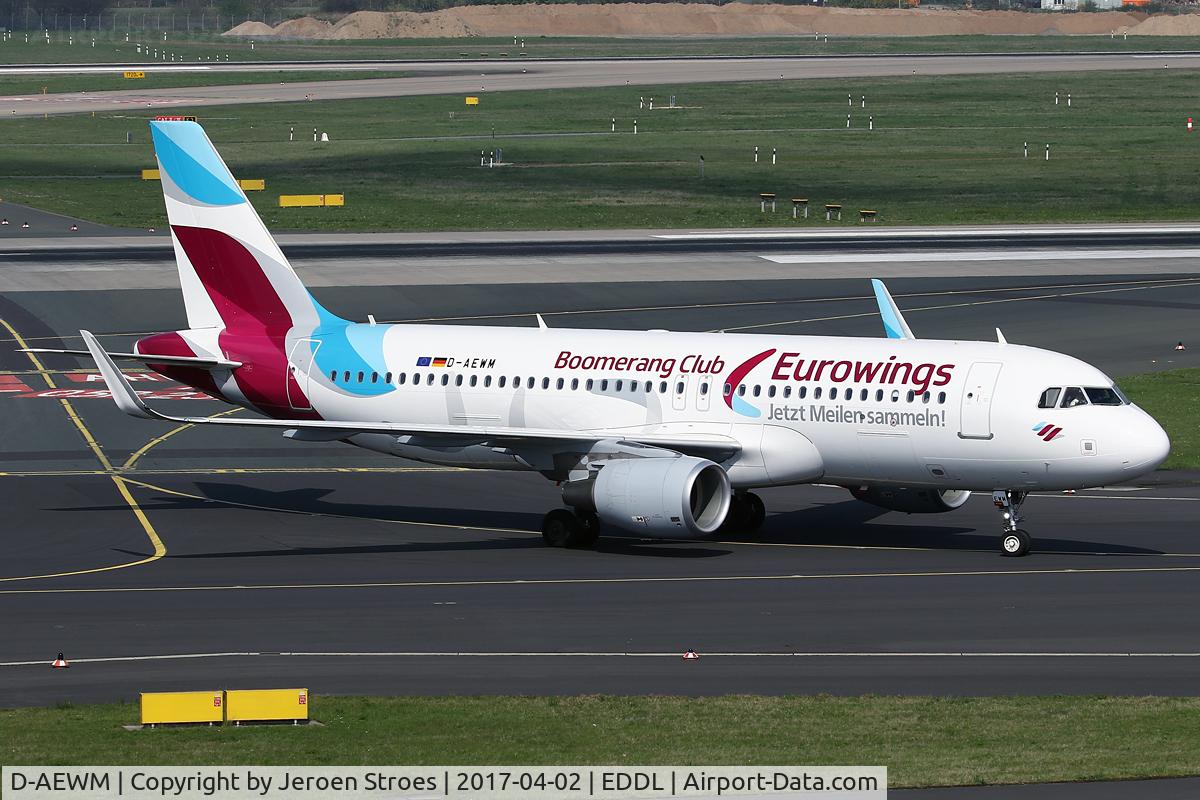 D-AEWM, 2016 Airbus A320-214 C/N 7259, boomerang