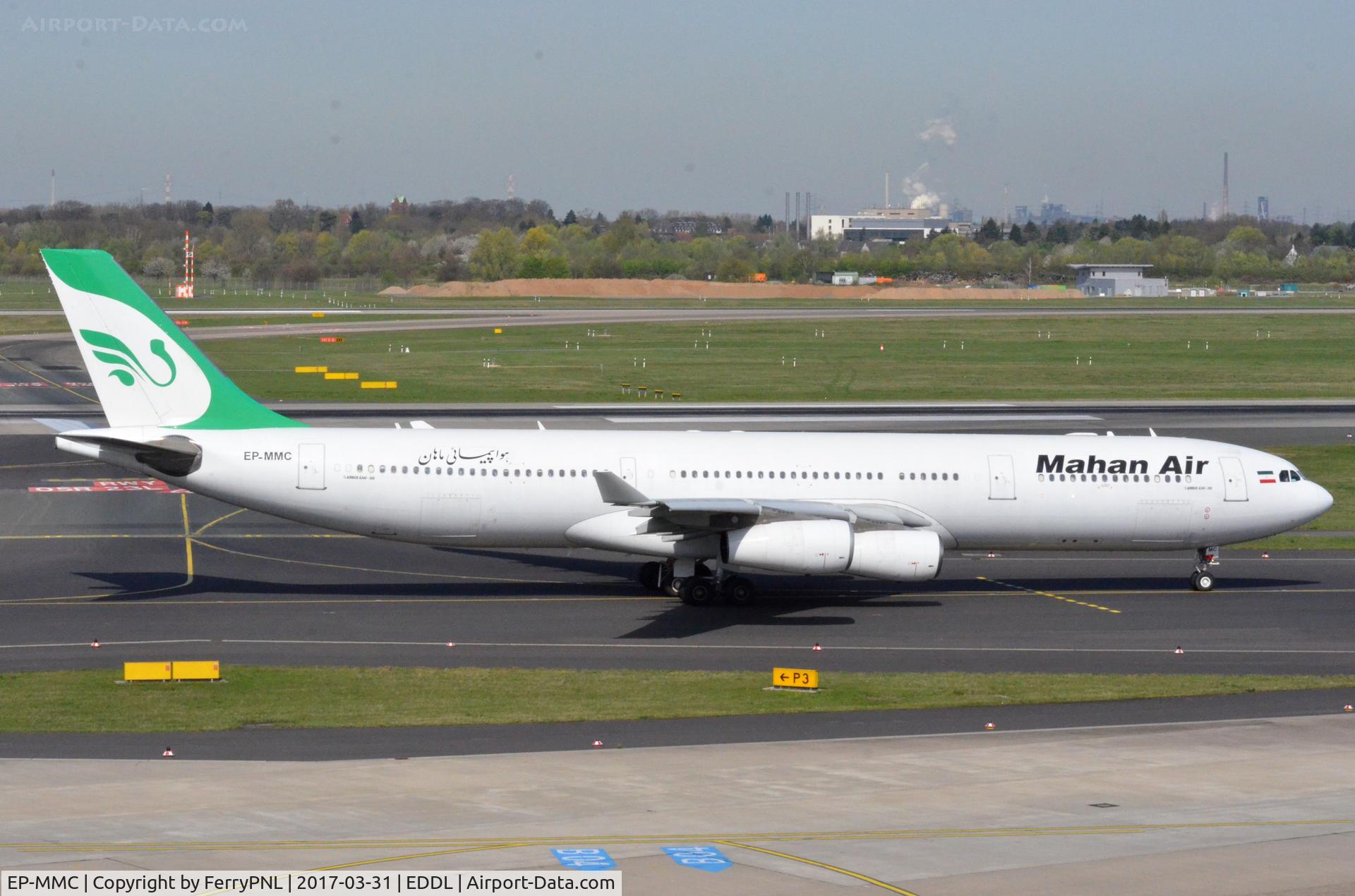 EP-MMC, 1999 Airbus A340-313X C/N 282, Mahan A343, ex 9V-SJO and A4O-LJ.