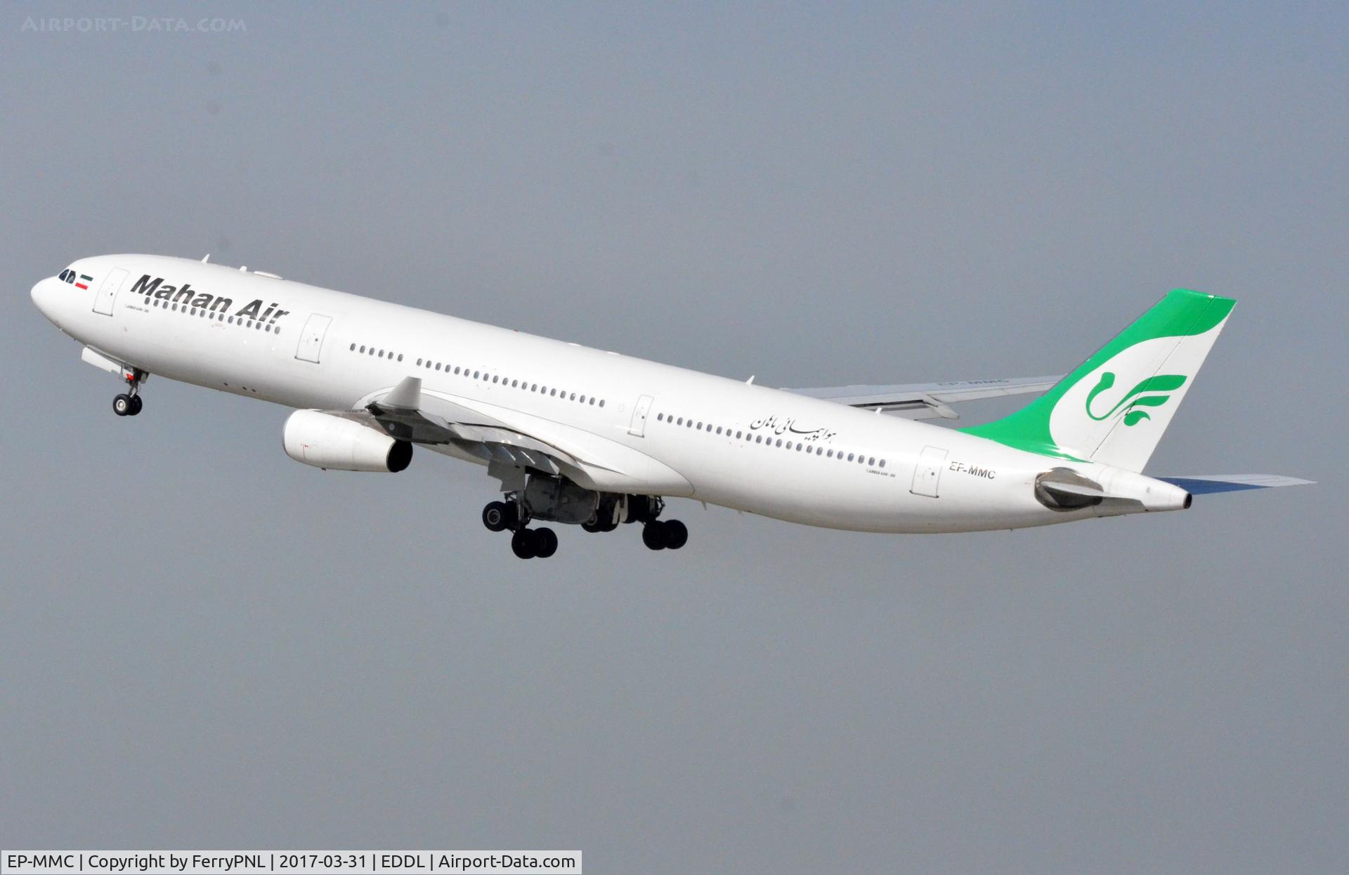 EP-MMC, 1999 Airbus A340-313X C/N 282, Mahan A343 lifting-off for IKA