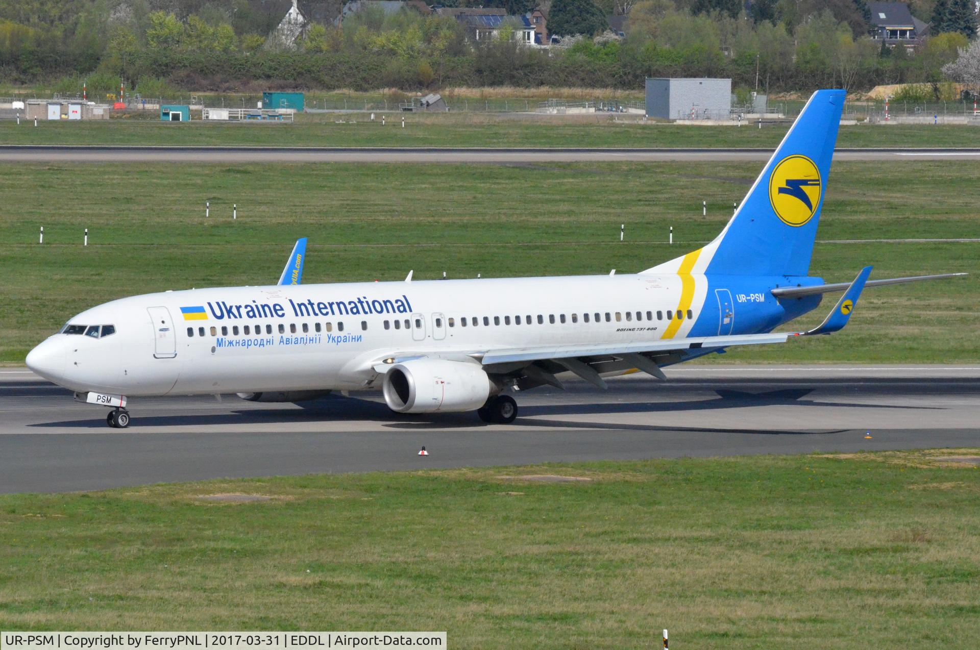 UR-PSM, 2009 Boeing 737-8FZ C/N 29674, Ukraine B738 arriving.