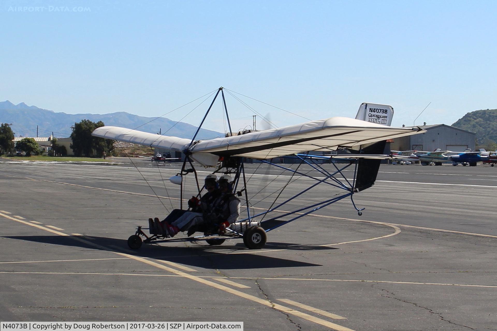 N4073B, 2000 Quicksilver Sport II C/N 841, 2000 Stanton QUICKSILVER SPORT II Experimental Ultralight, Rotax 503, taxi after landing Rwy 22