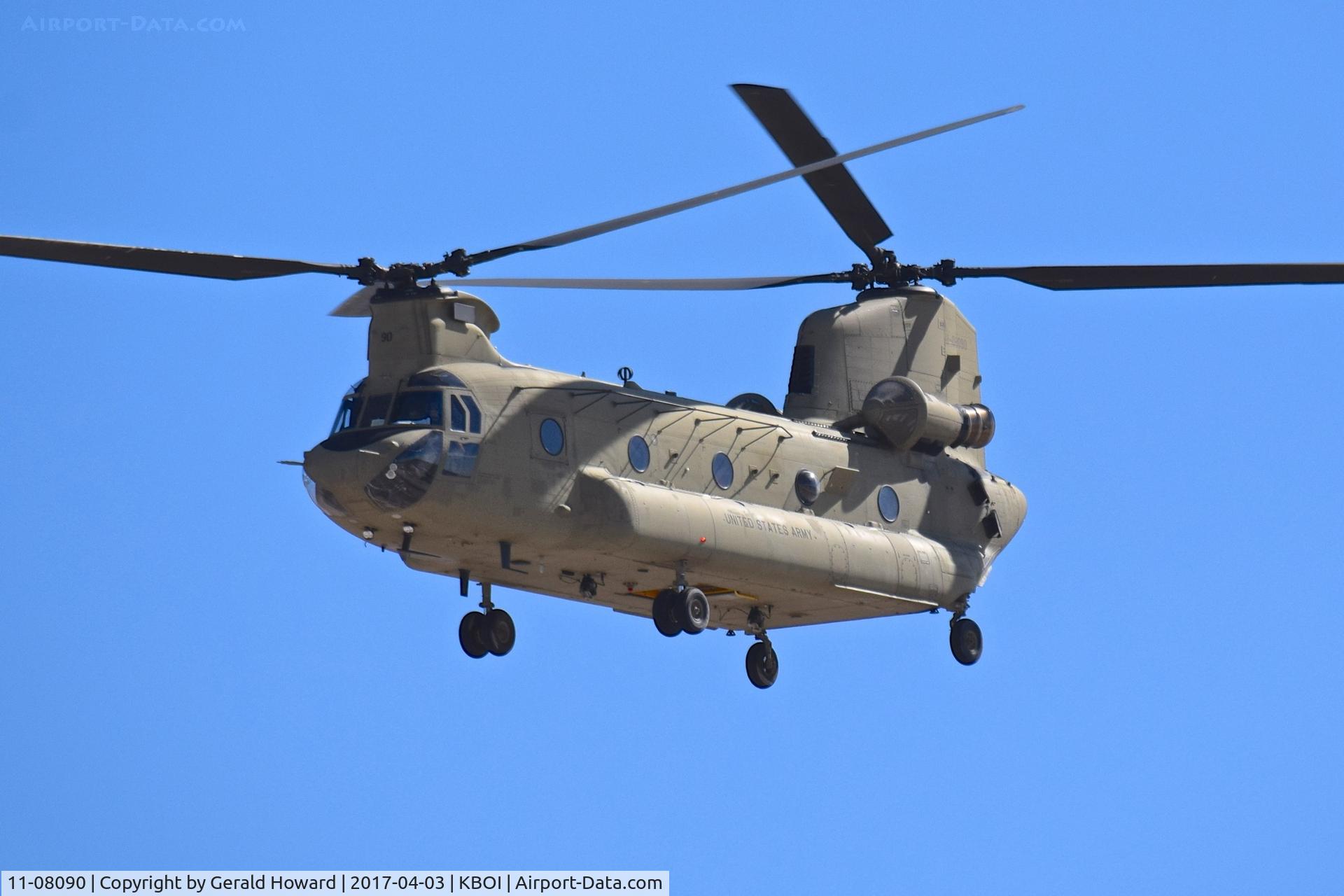 11-08090, 2011 Boeing CH-47F Chinook C/N M8090, Departing BOI.