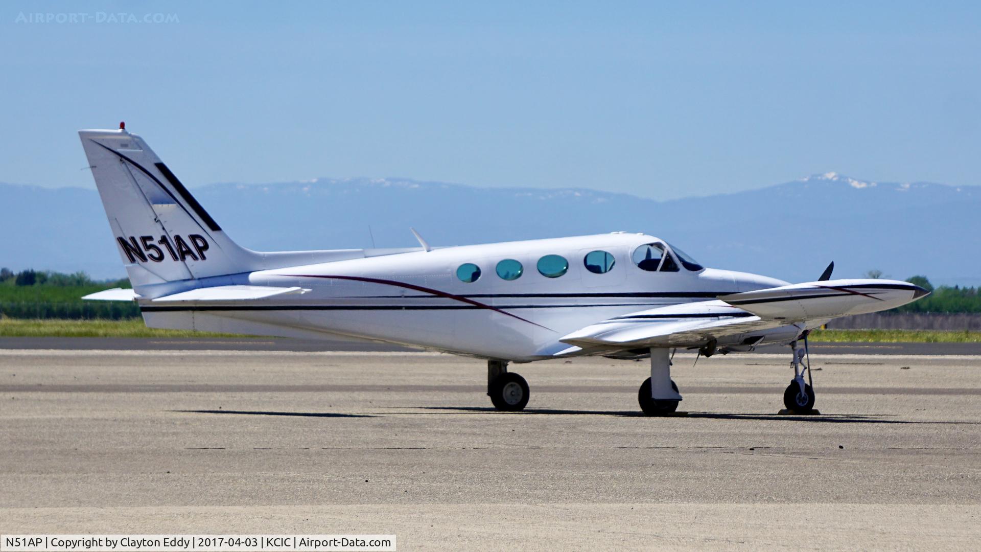 N51AP, 1980 Cessna 340A C/N 340A0970, Chico Airport California. 2017.