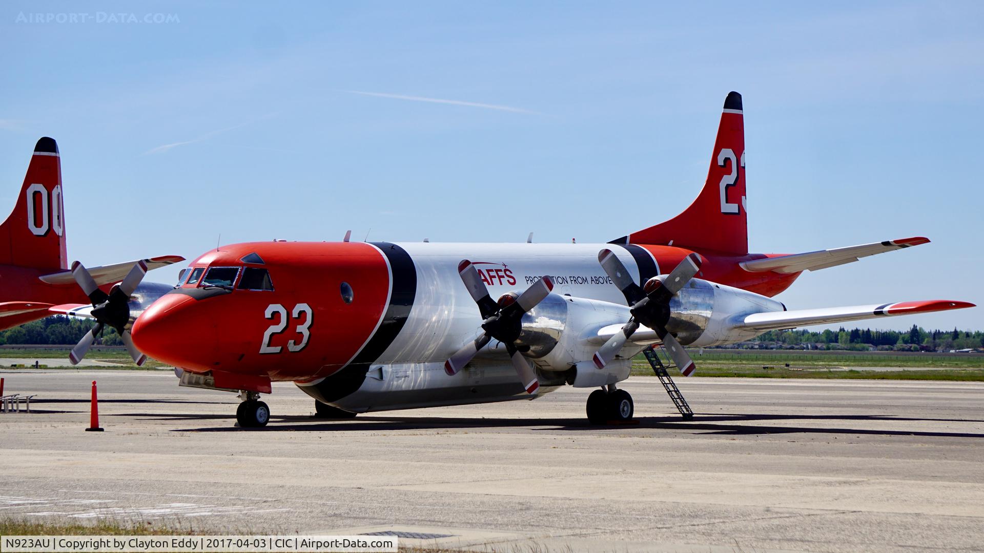 N923AU, 1964 Lockheed P-3A Orion C/N 185-5085, Chico Airport California. 2017.
