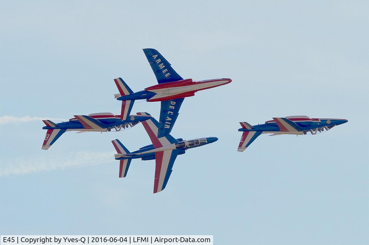 E45, Dassault-Dornier Alpha Jet E C/N E45, Dassault-Dornier Alpha Jet E (F-TETF), Athos 06 of Patrouille de France 2016, Istres-Le Tubé Air Base 125 (LFMI-QIE) Open day 2016